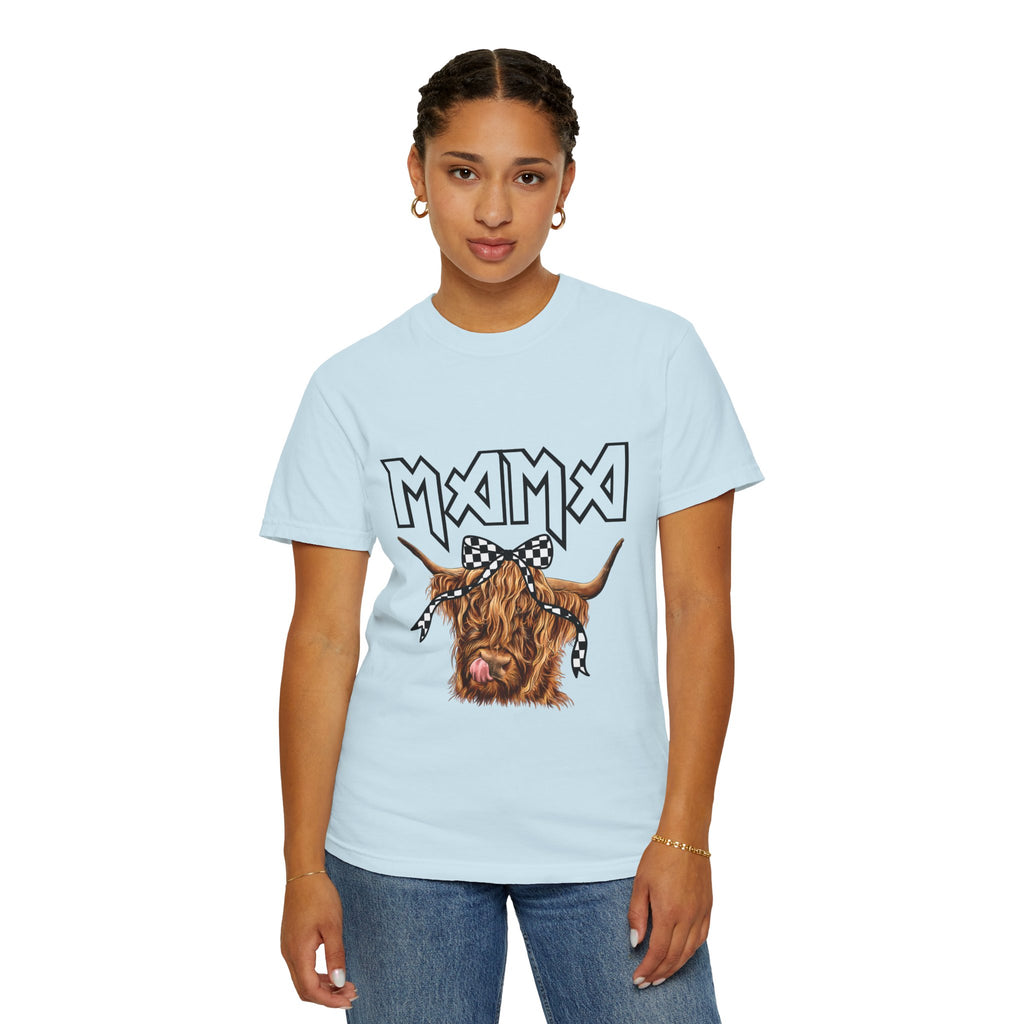 Mama Highland Cow T-Shirt — Cute Cow Mom Graphic Tee