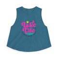 Lake Life Crop Top — "Lake Life is the Best Life" Retro Graphic