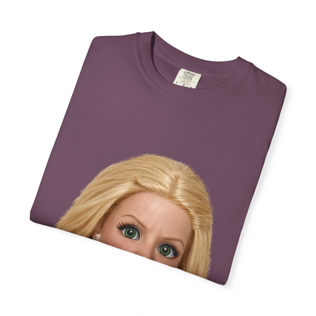 Funny Barbie Face Tee — Sassy Doll Expression Graphic T-Shirt