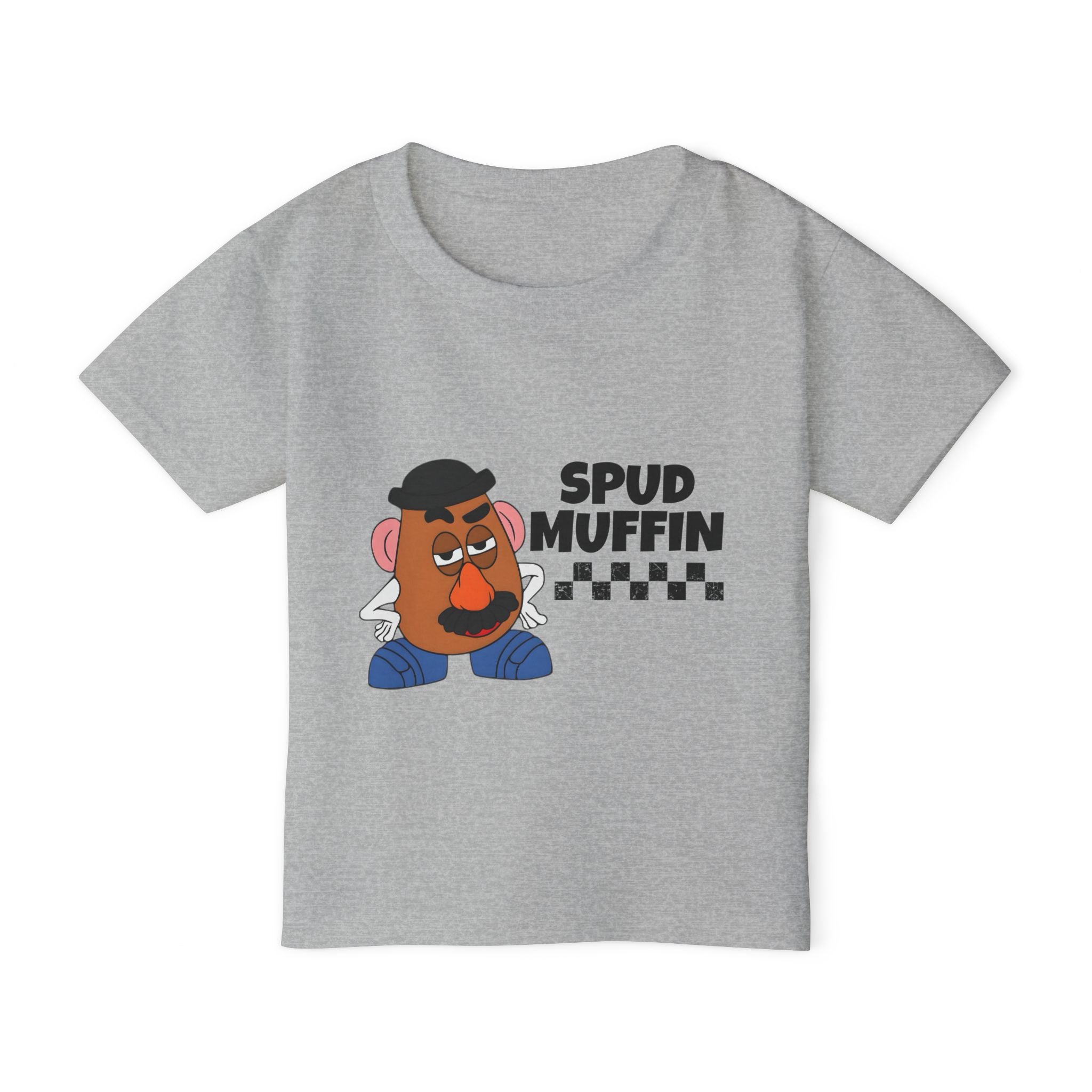 Toddler T-Shirt — "Spud Muffin" Funny Potato Character Tee for Kids