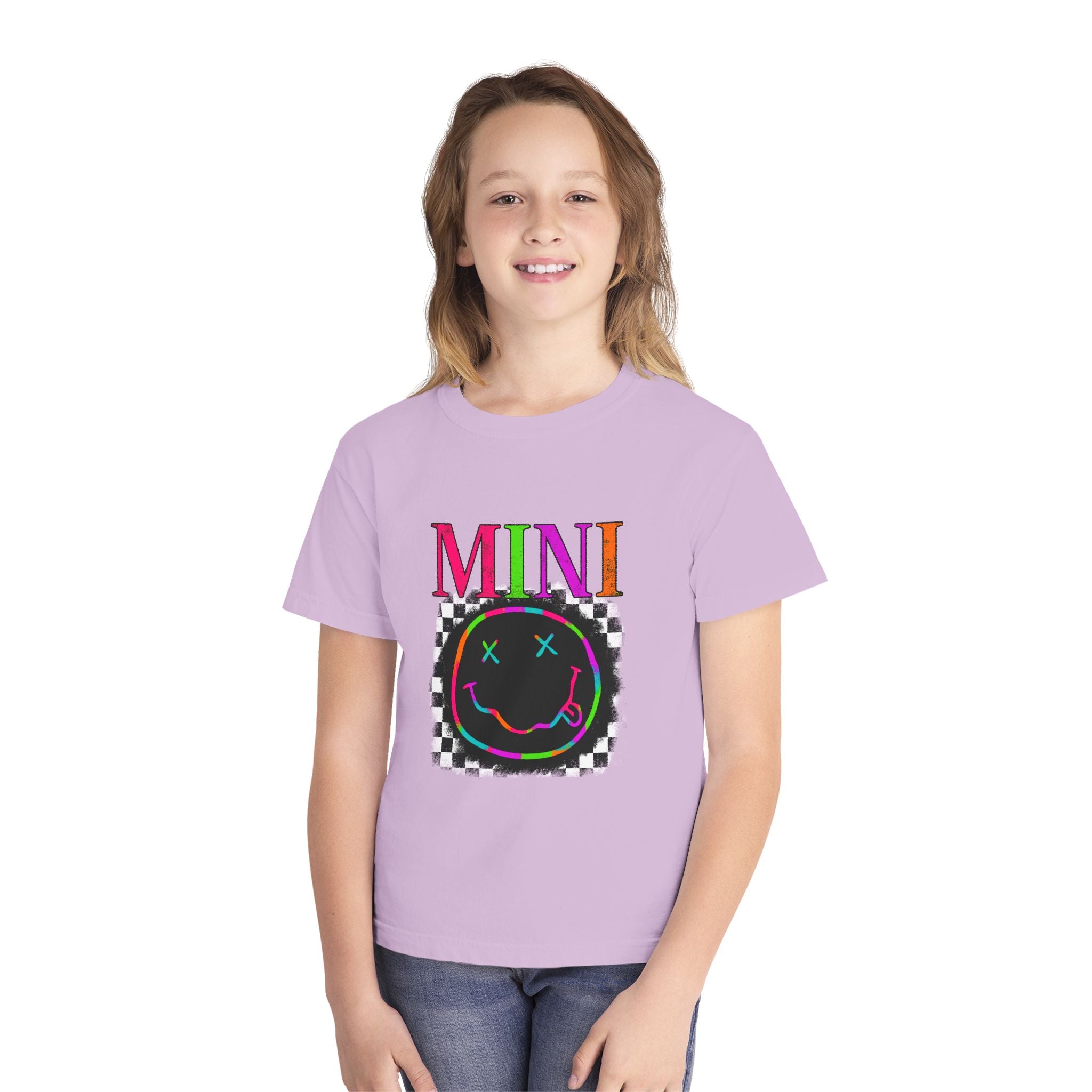 Mini Neon Smiley Youth Tee