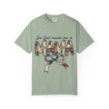Mama Graphic T-Shirt – “So God Made Me a Mama” Floral Americana Bow Tee