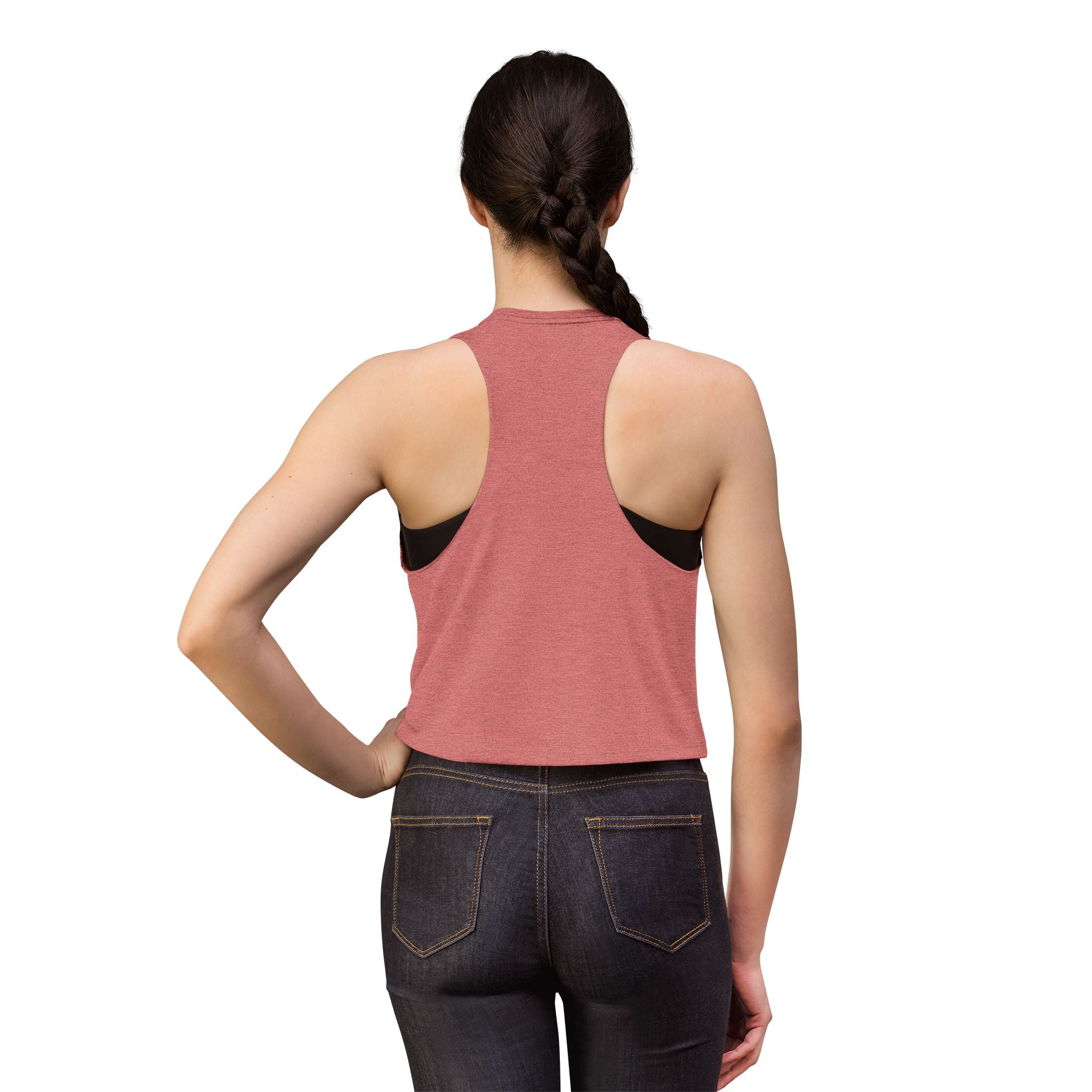 Muscle Mommy Crop Top — Distressed Fitness Mom Gym Tank