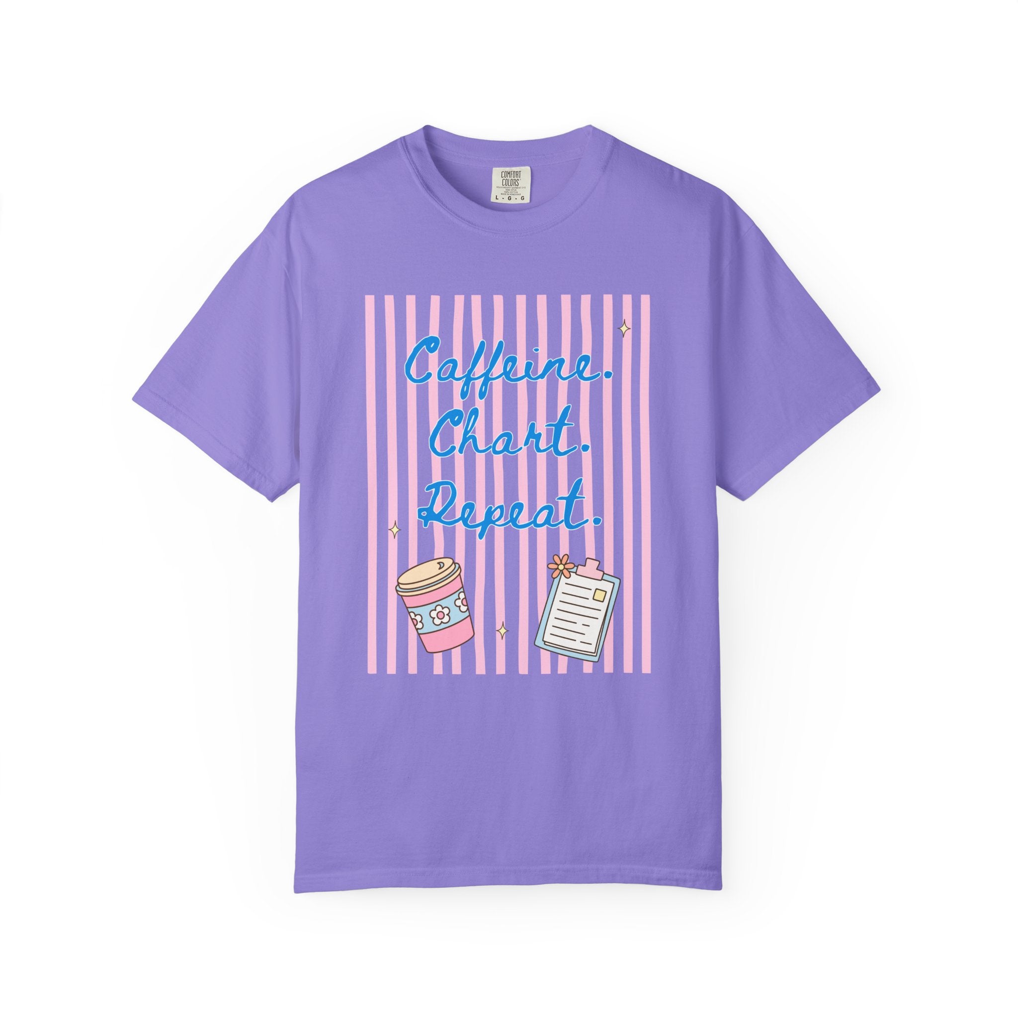 Caffeine. Chart. Repeat. T-Shirt