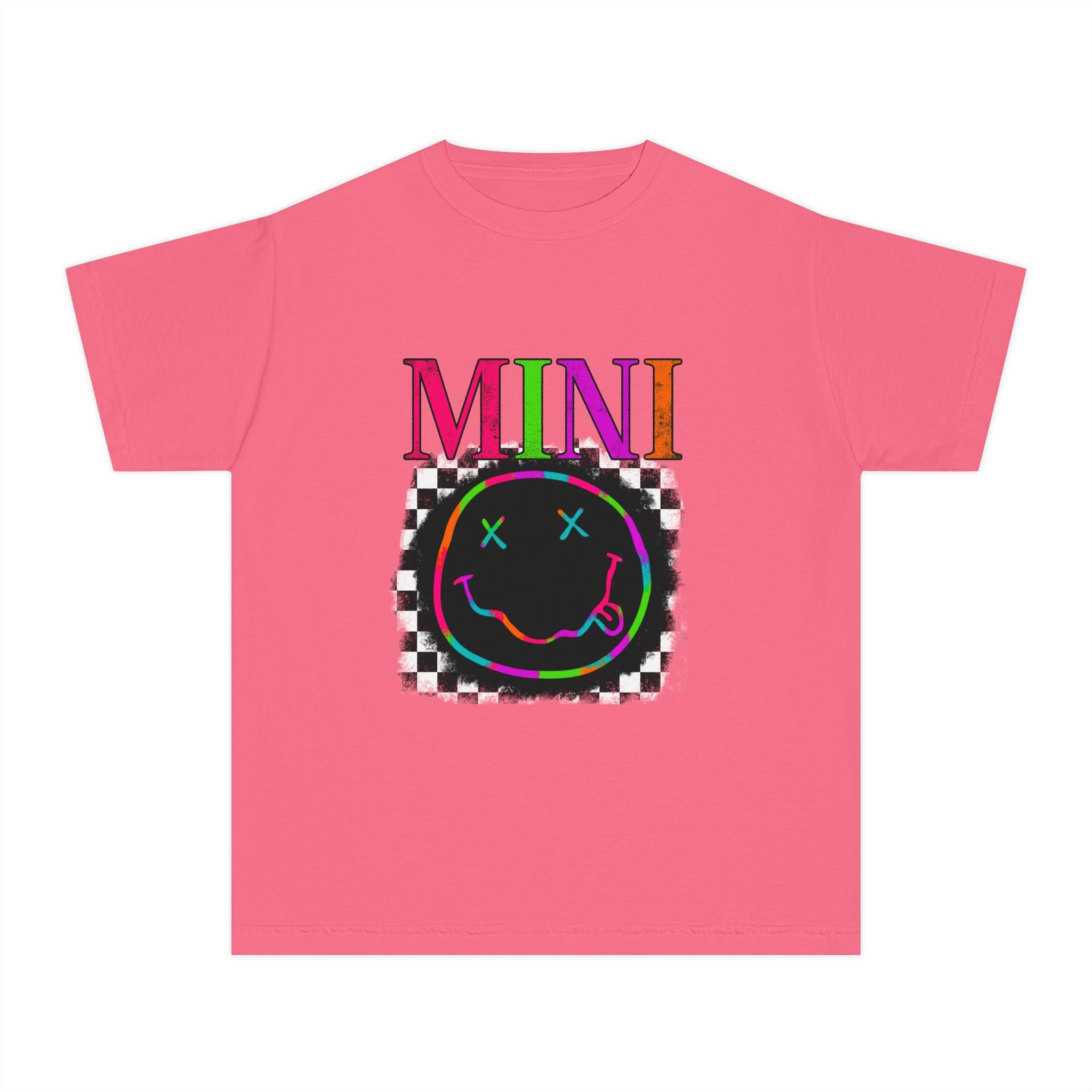 Mini Neon Smiley Youth Tee
