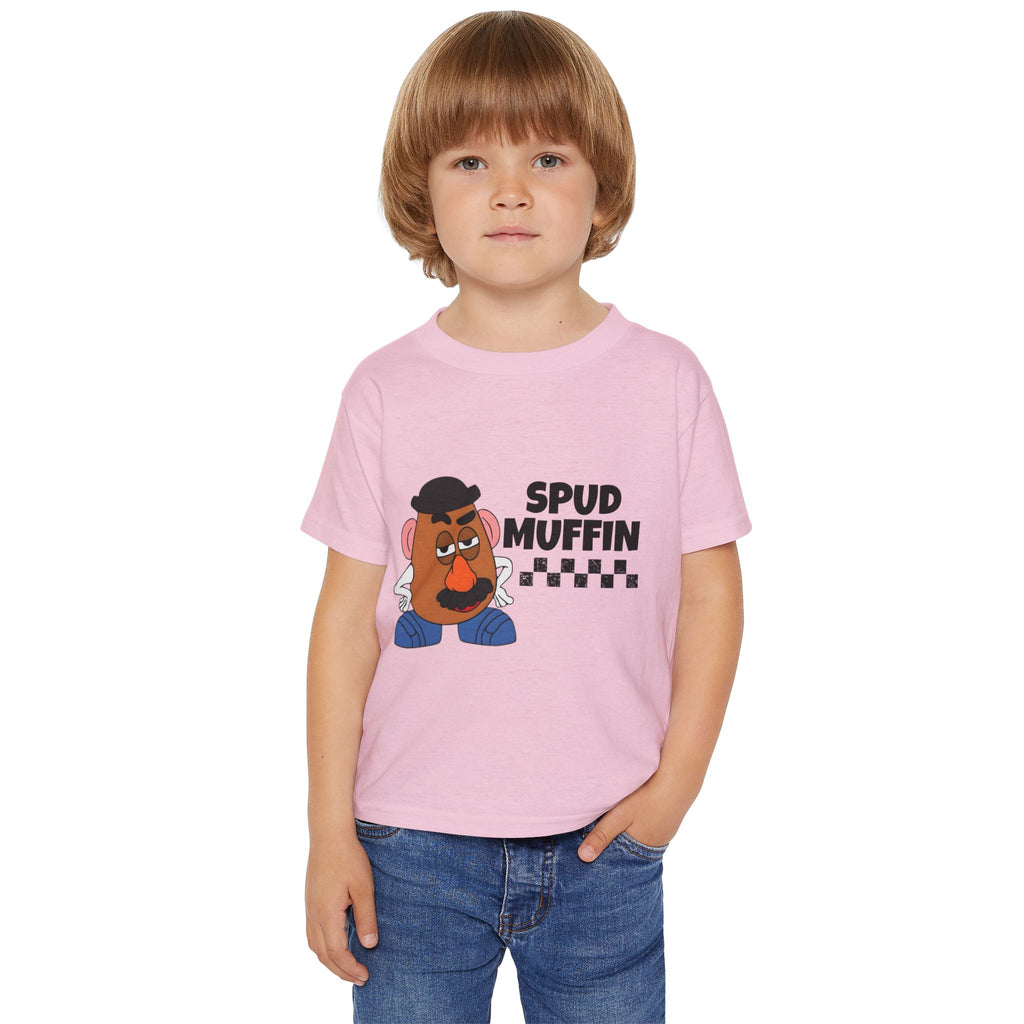 Toddler T-Shirt — "Spud Muffin" Funny Potato Character Tee for Kids