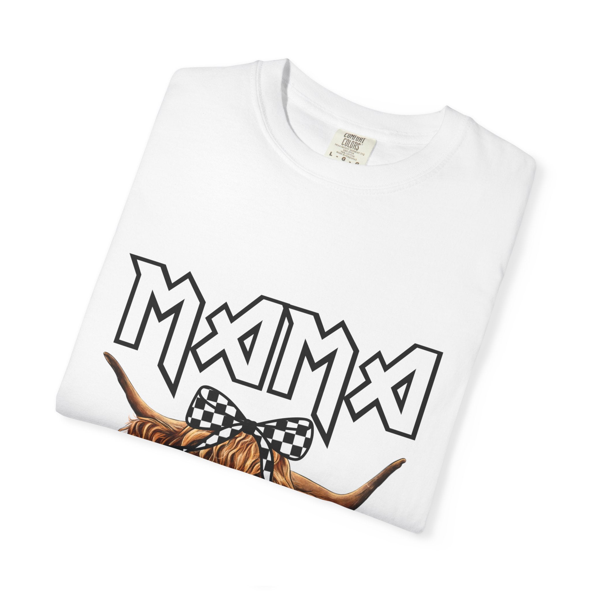 Mama Highland Cow T-Shirt — Cute Cow Mom Graphic Tee
