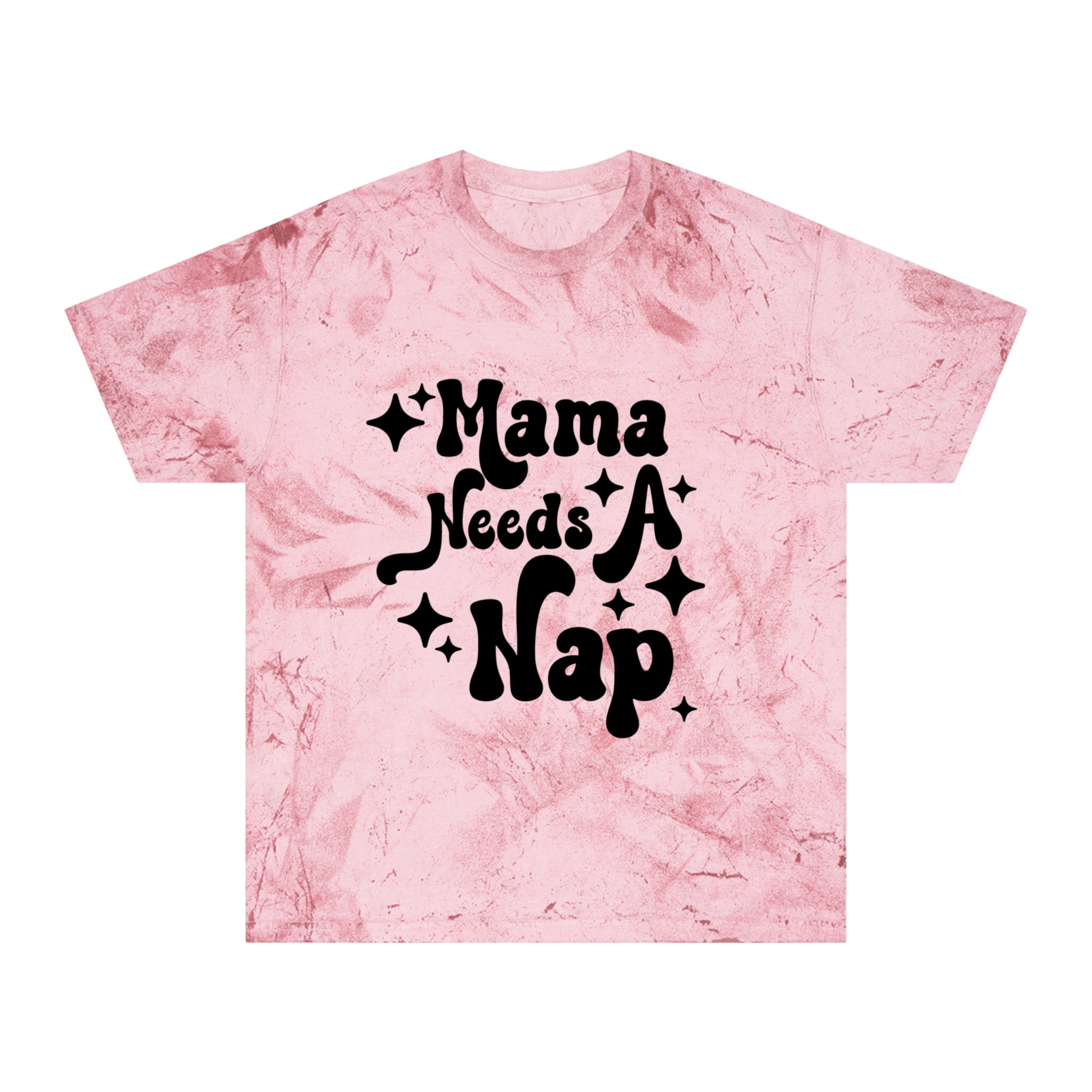 Mama Needs A Nap T‑Shirt — Retro Mom Graphic Tee (Tie‑Dye Look)