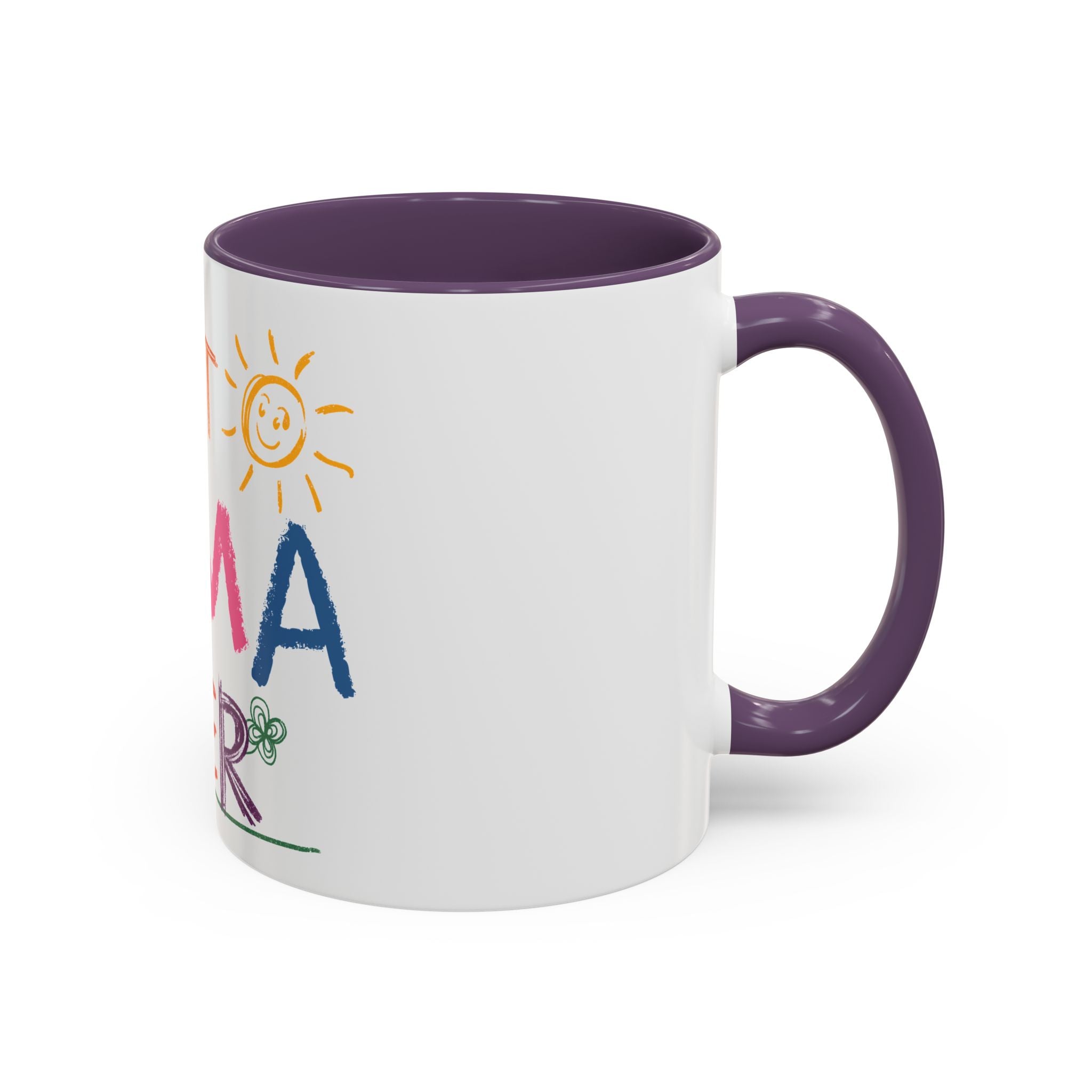 Best Mama Ever Accent Coffee Mug — Colorful Handwritten Mother’s Day Gift (11/15oz)