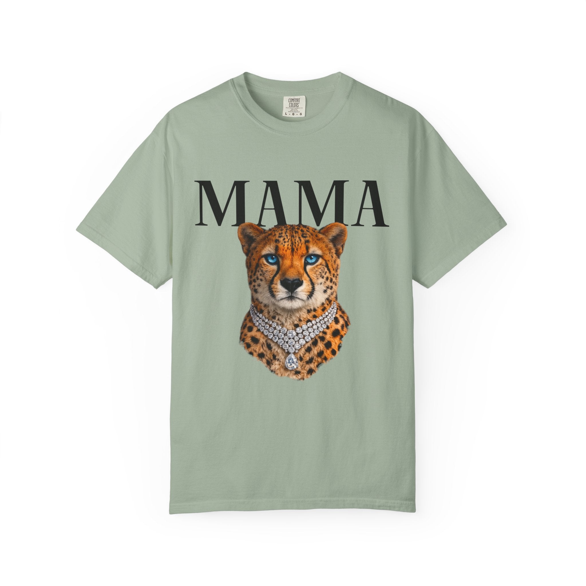Mama Cheetah Graphic Tee — Wild Mom Statement T-Shirt