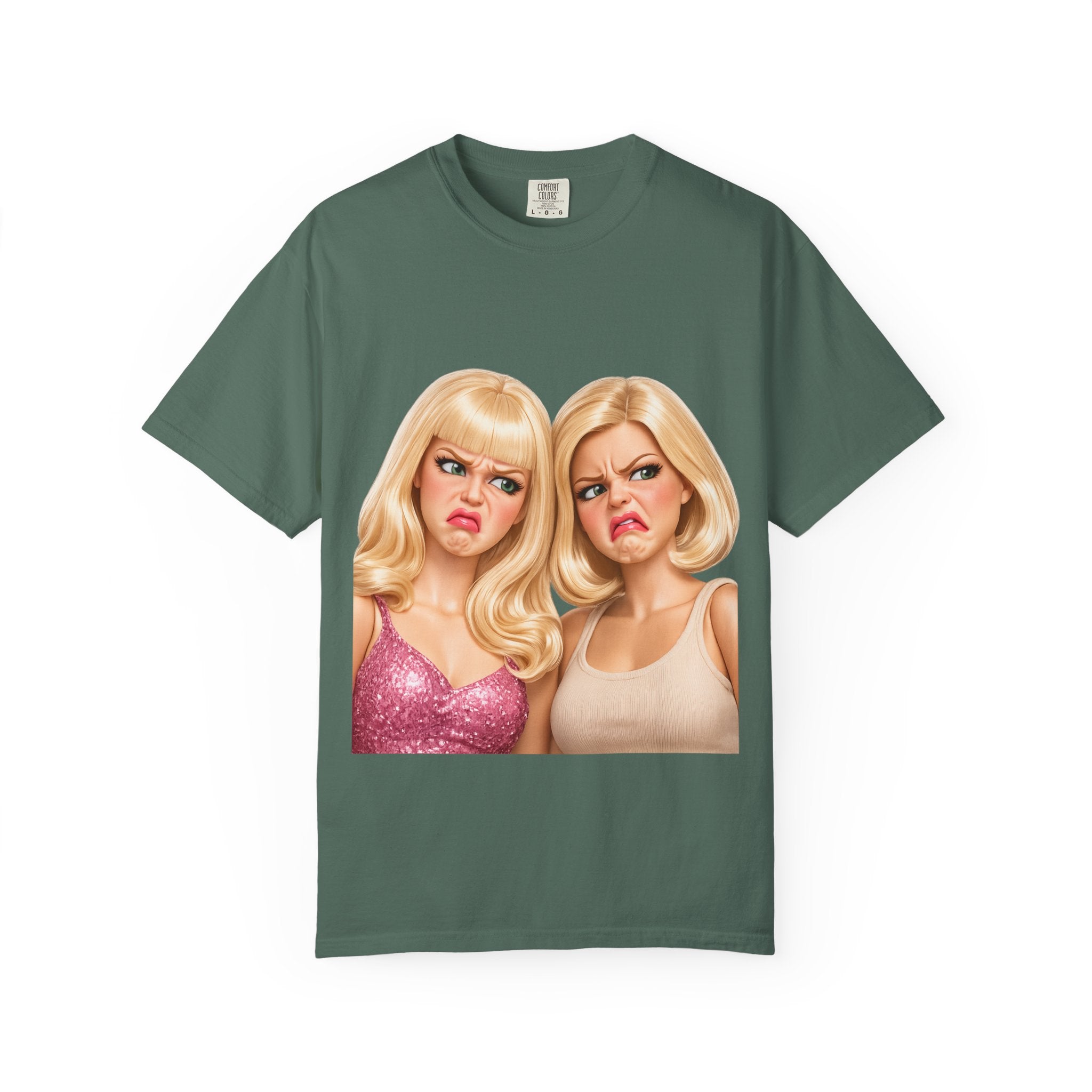 T-Shirt — Sassy Blonde Duo Illustration Tee