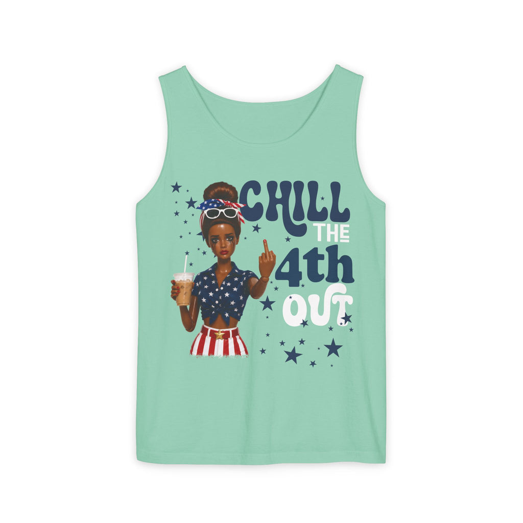 Chill 4th Tank Top — Patriotic Fourth of July Graphic Tank