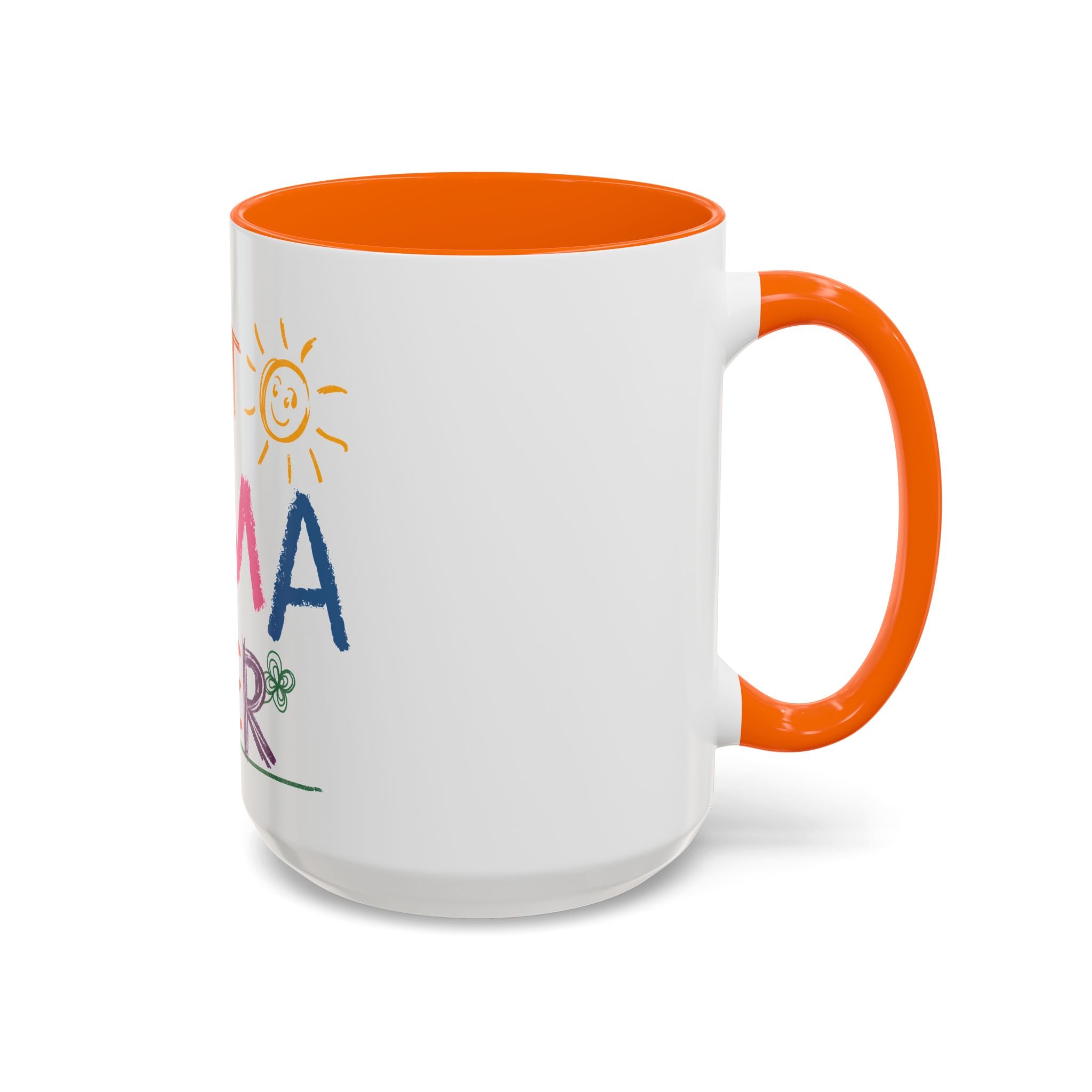Best Mama Ever Accent Coffee Mug — Colorful Handwritten Mother’s Day Gift (11/15oz)