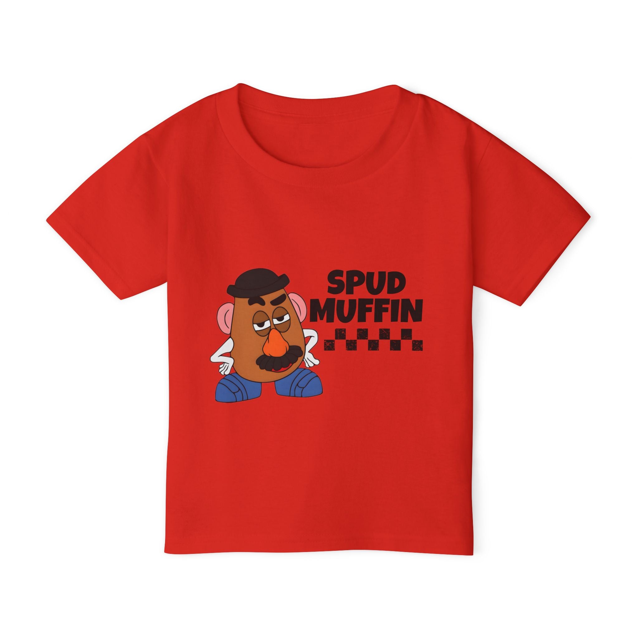 Toddler T-Shirt — "Spud Muffin" Funny Potato Character Tee for Kids