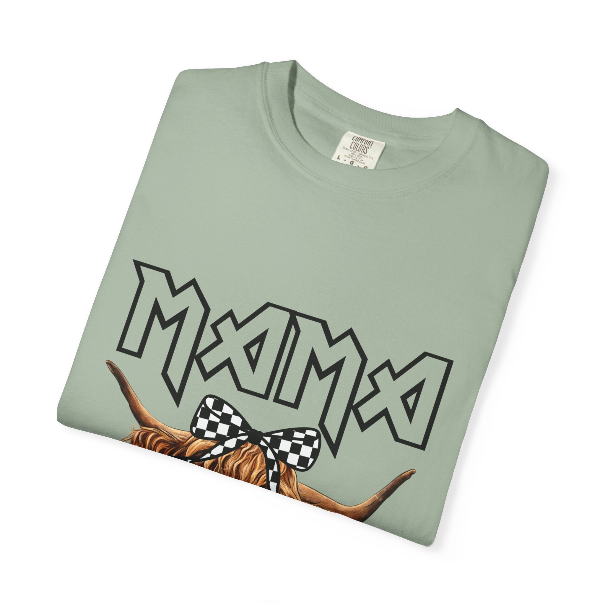 Mama Highland Cow T-Shirt — Cute Cow Mom Graphic Tee