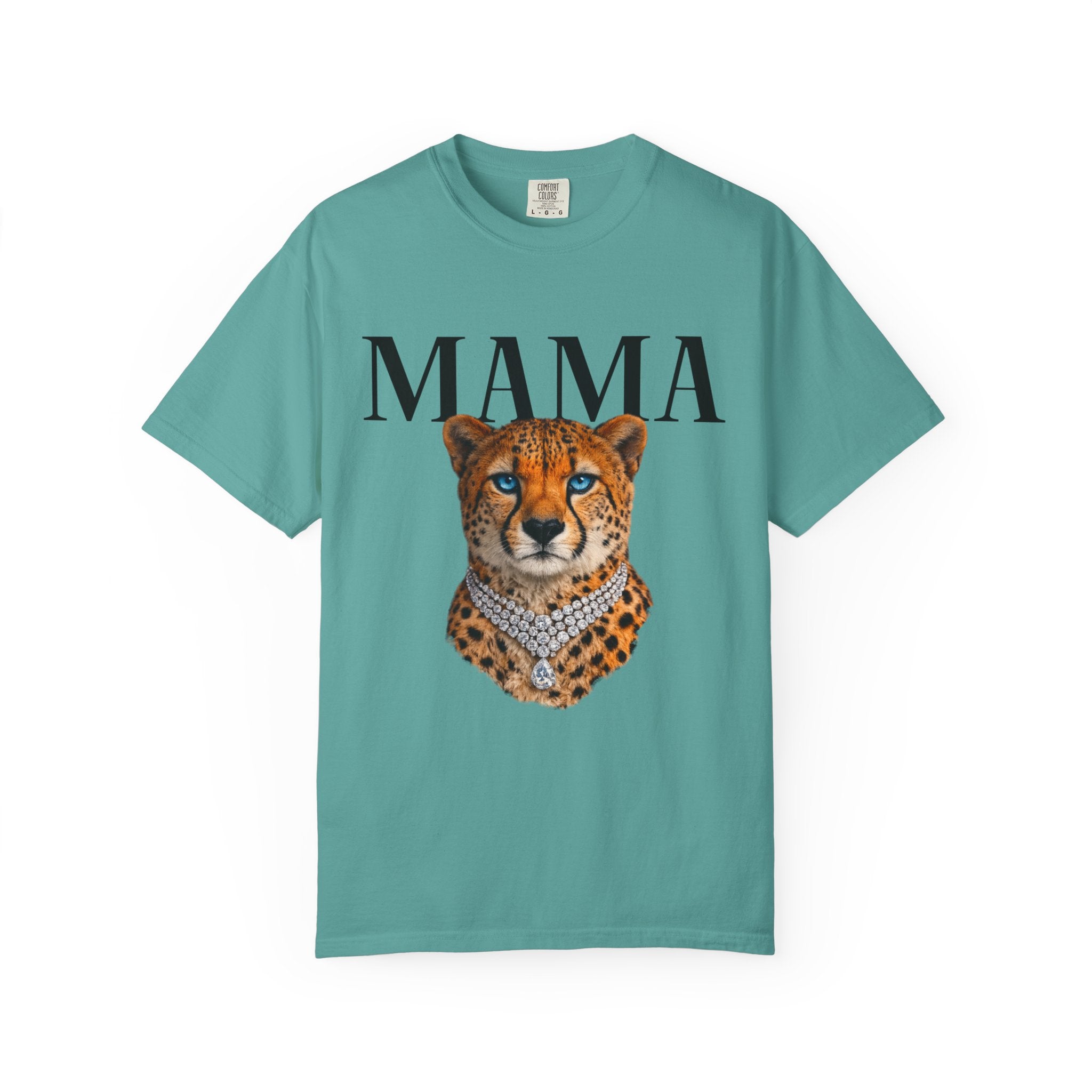 Mama Cheetah Graphic Tee — Wild Mom Statement T-Shirt
