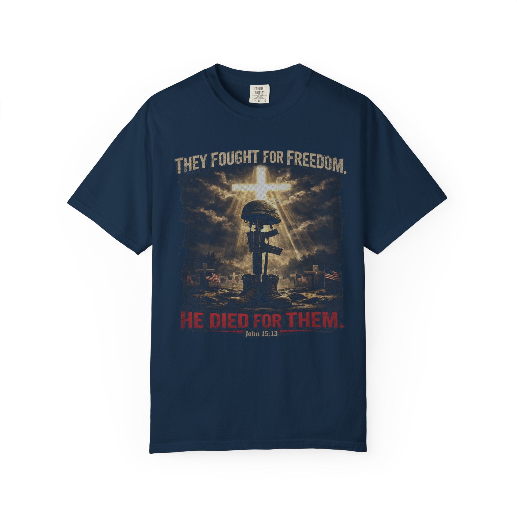 Christian Graphic T-Shirt — 'He Died For Them' Religious Faith Tee