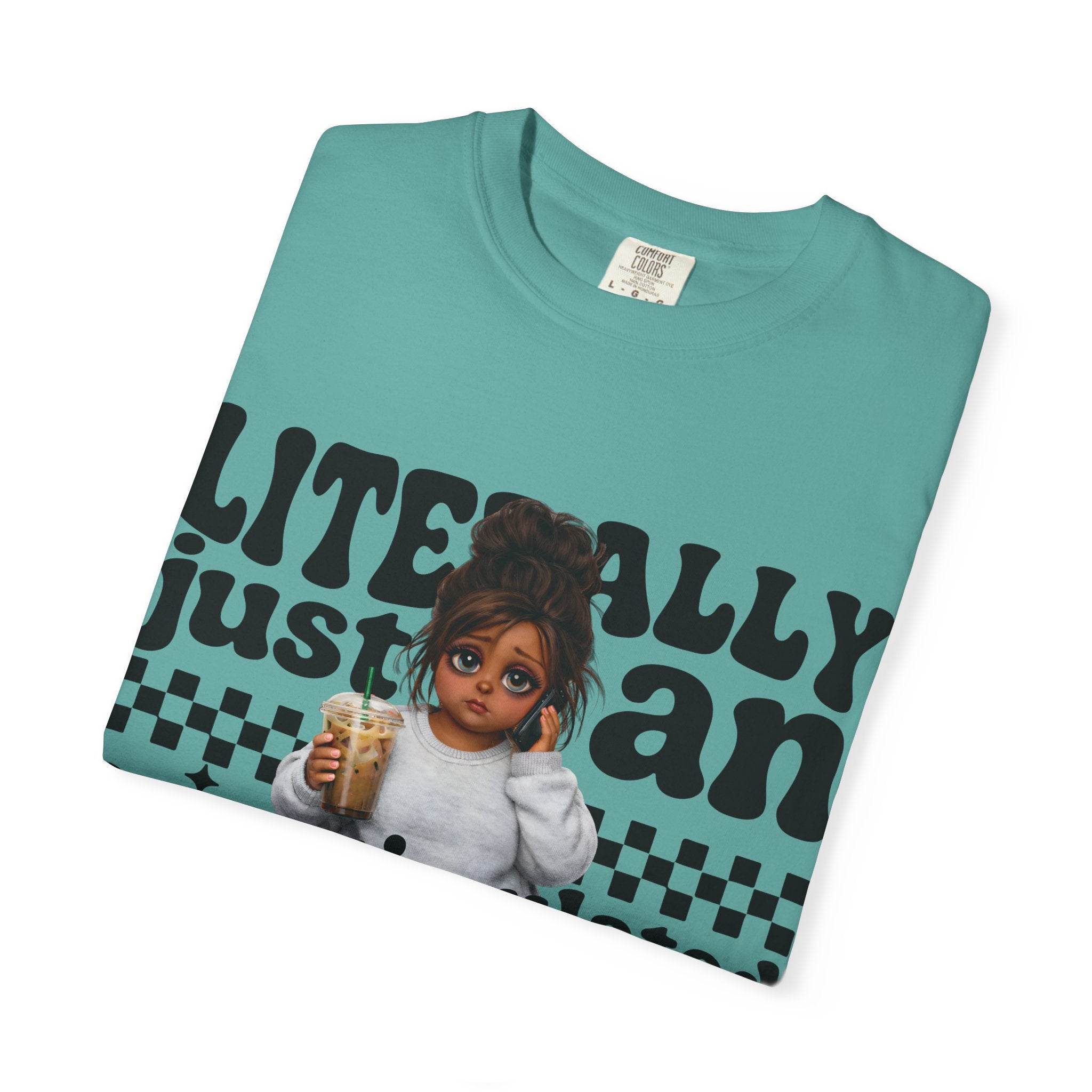"Literally Justan Overstimulated Mama" Cute Baby Graphic Tee