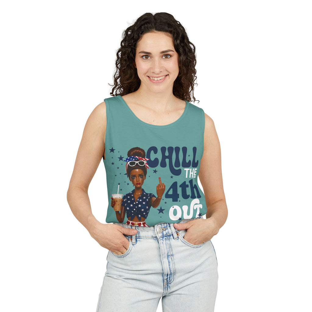 Chill 4th Tank Top — Patriotic Fourth of July Graphic Tank