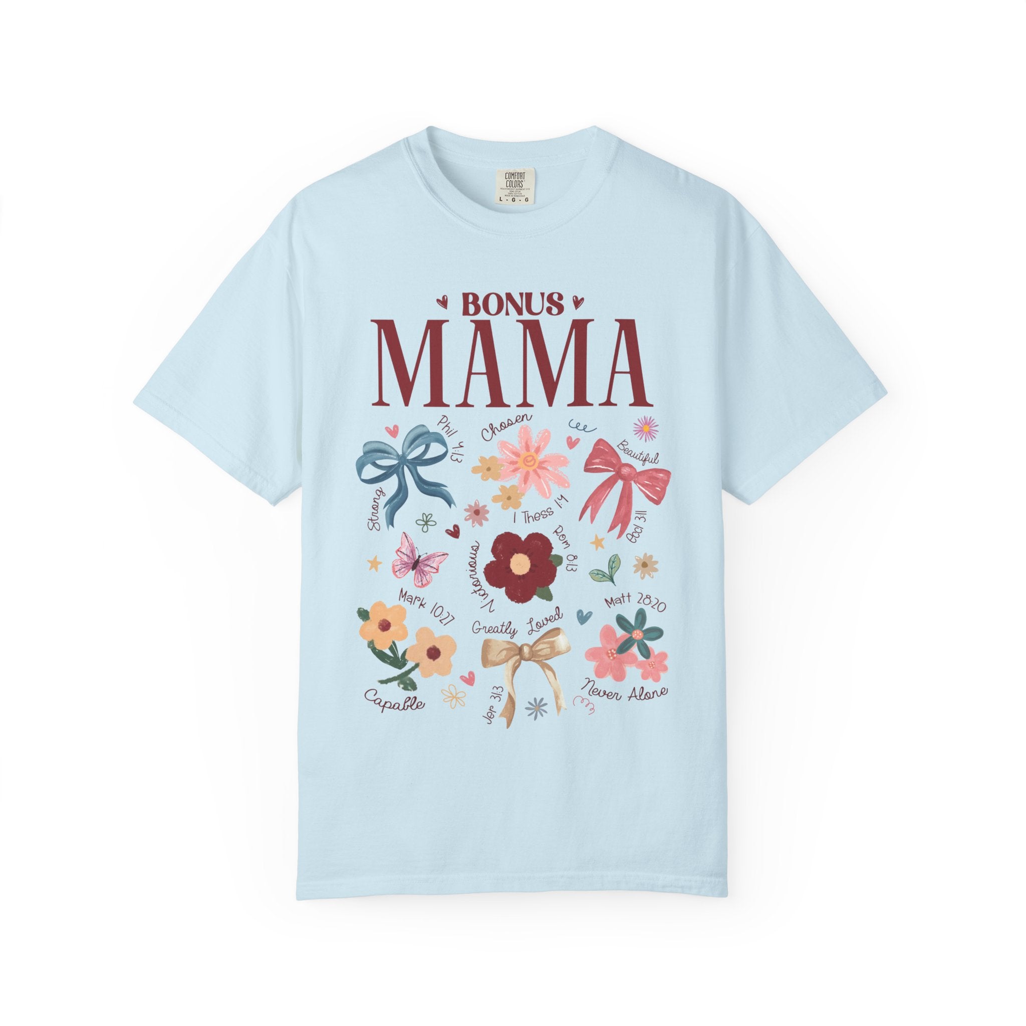 Bonus Mama Floral T-Shirt — Proud Stepmom Gift for Mother’s Day