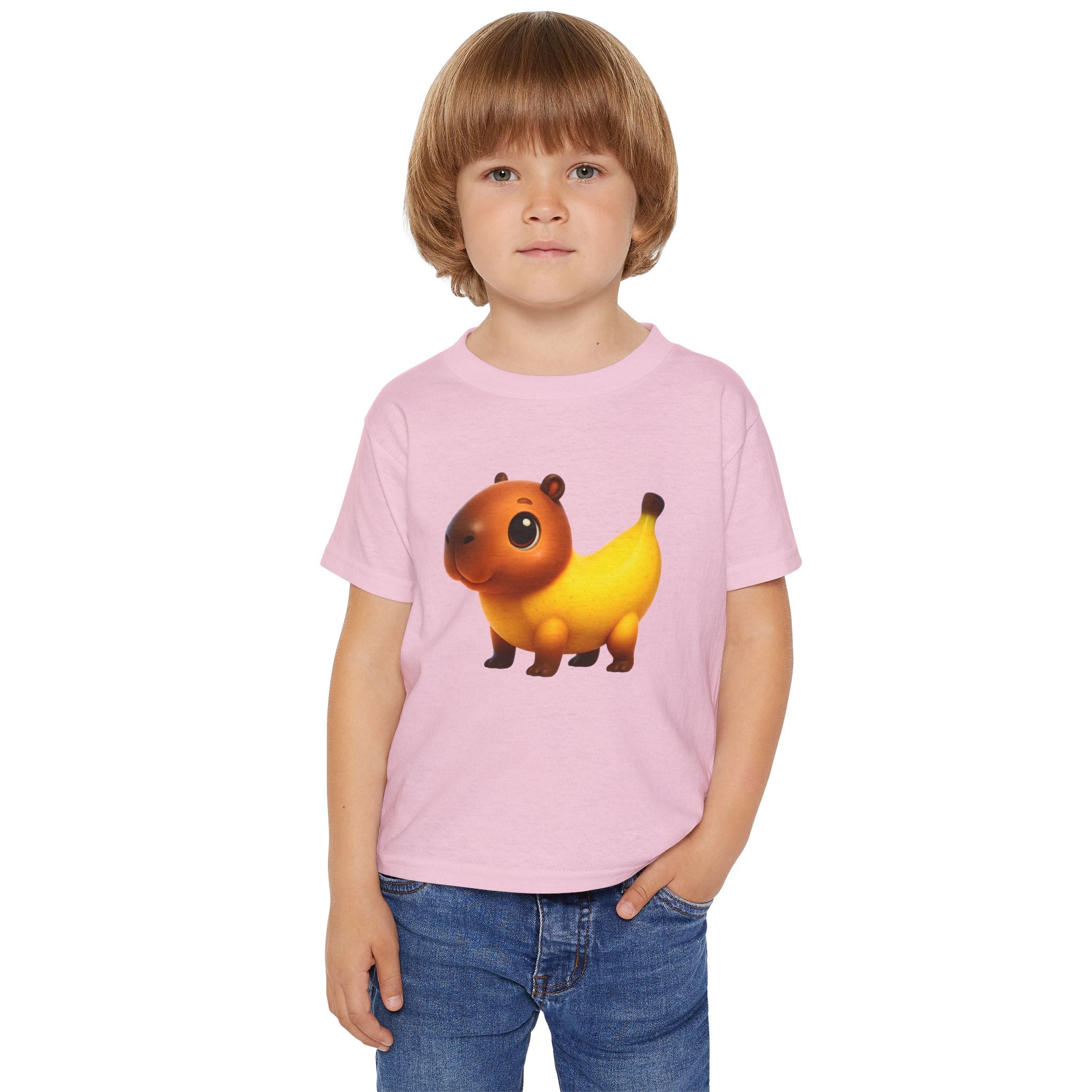 Cute Banana-Capypet Toddler T-Shirt – Funny Fruit Animal Tee for Kids