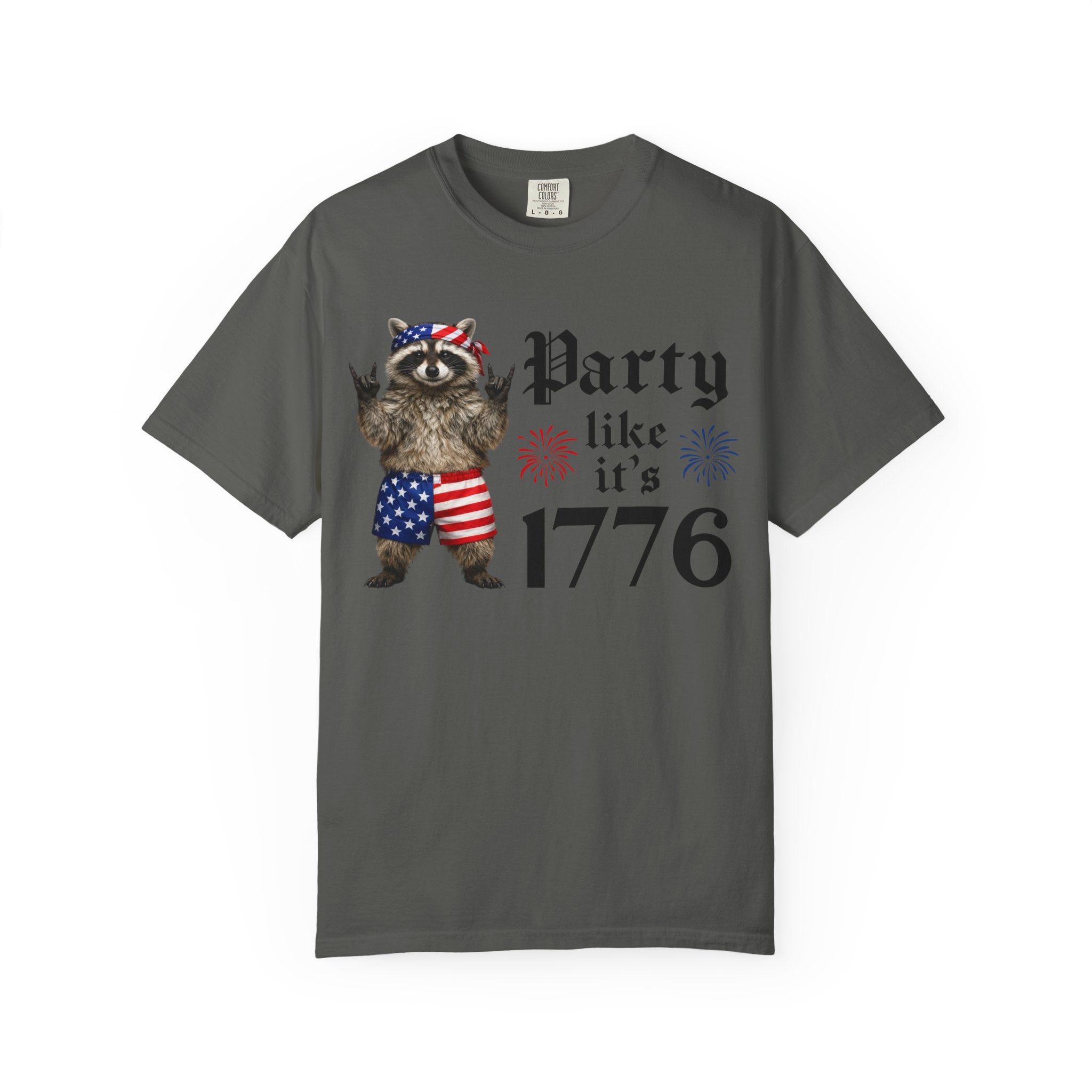 Party Like It's 1776 Raccoon T-Shirt