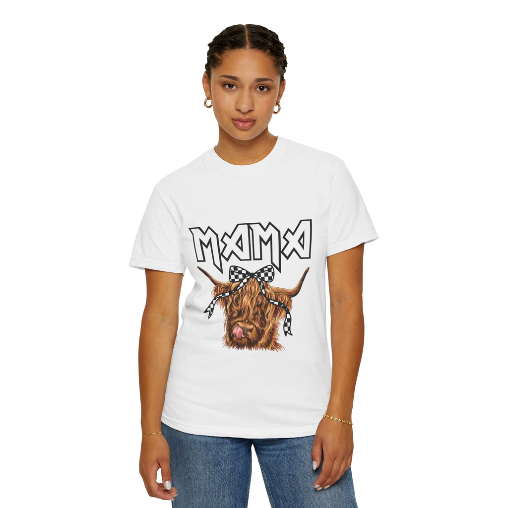 Mama Highland Cow T-Shirt — Cute Cow Mom Graphic Tee