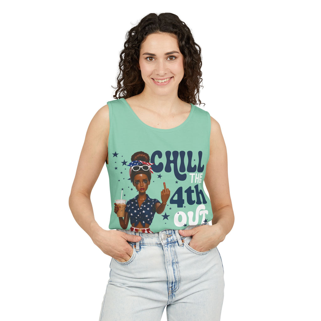 Chill 4th Tank Top — Patriotic Fourth of July Graphic Tank