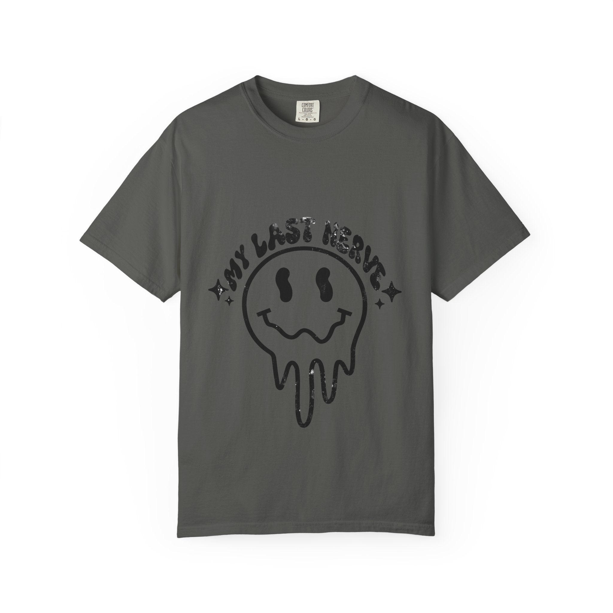 My Last Nerve Dripping Smile T-Shirt — Edgy Graphic Tee for Teens & Young Adults