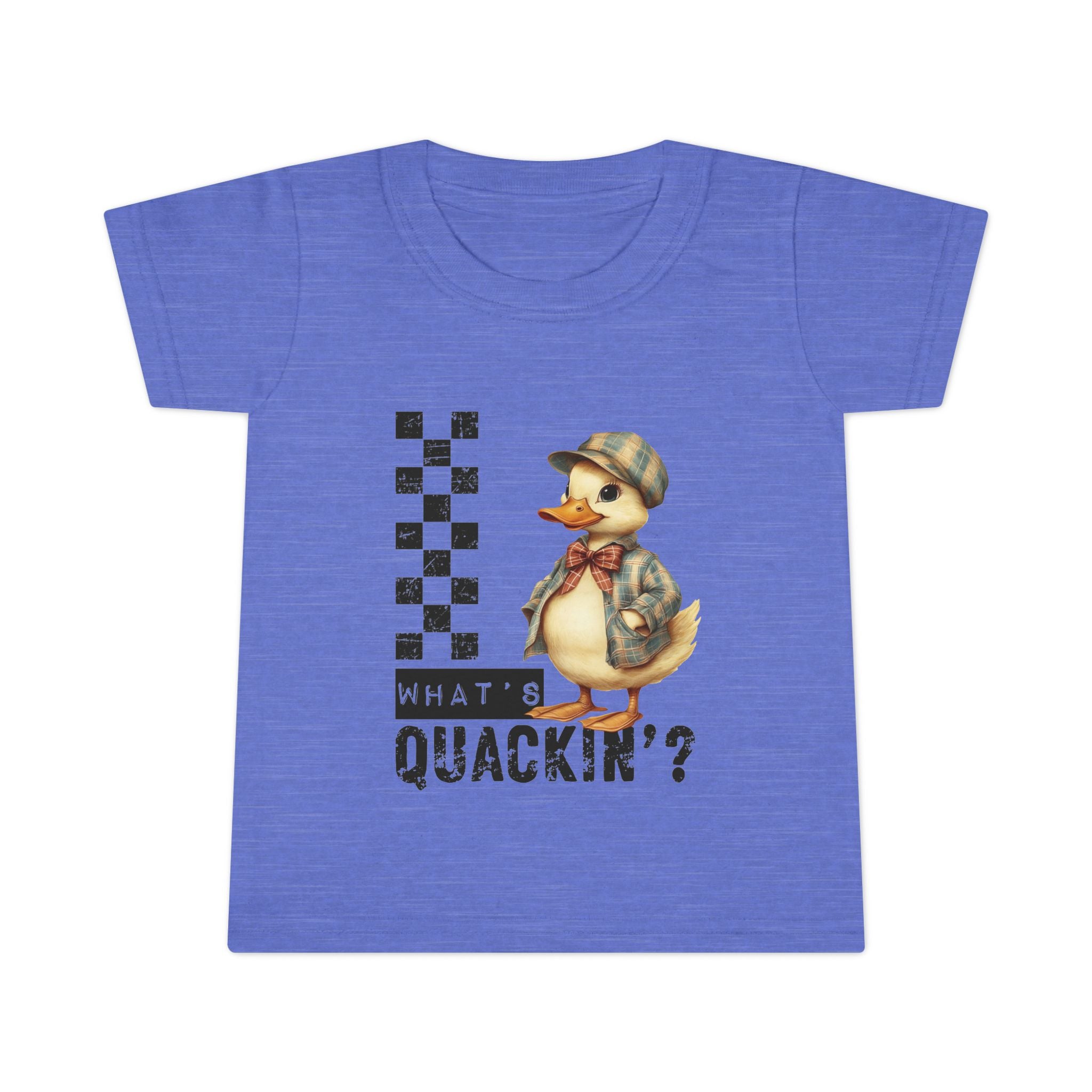 Toddler T-Shirt — Retro Detective Duck “What’s Quackin’?” Cute Kids Tee