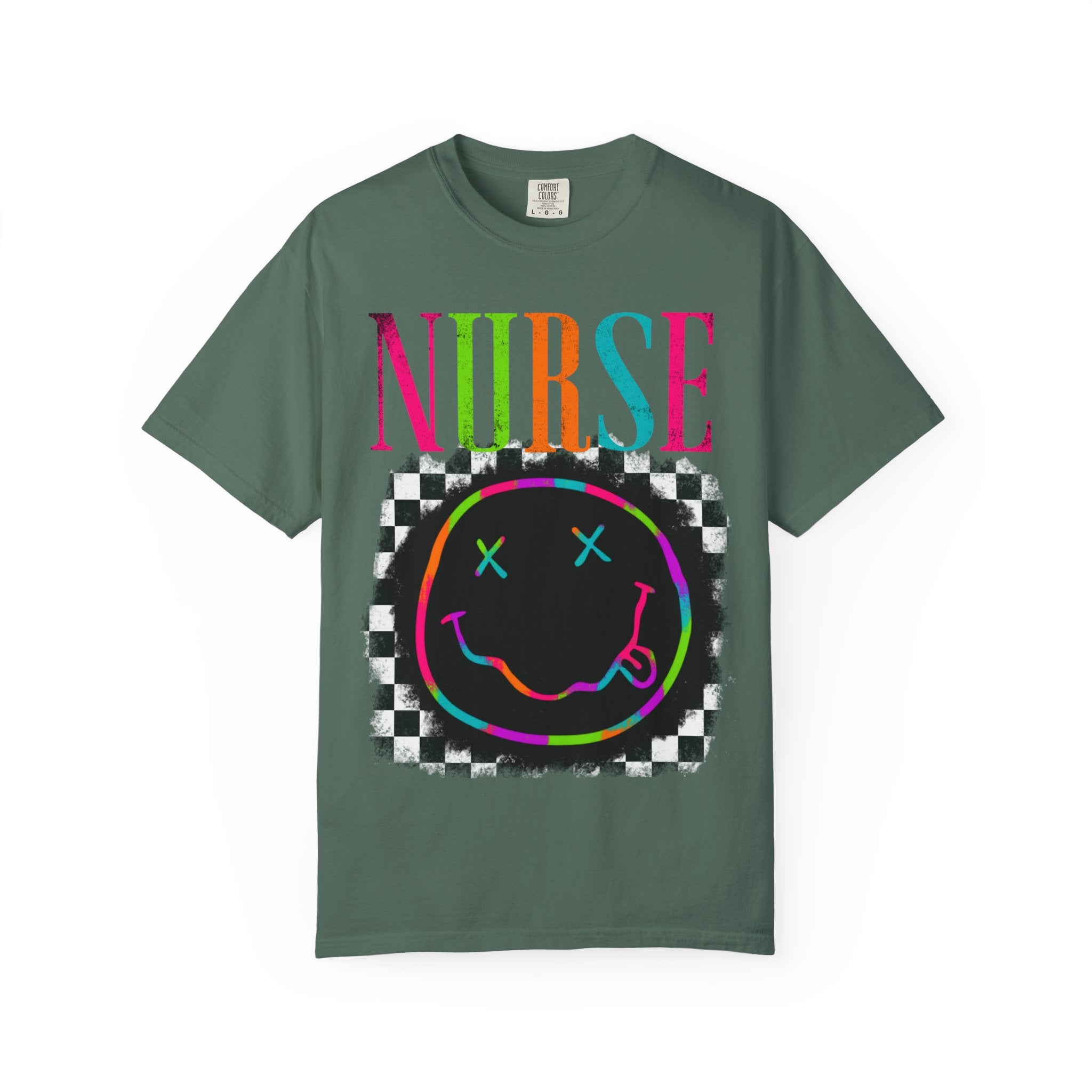 Nurse Neon Smiley T-Shirt