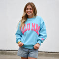 Lulu Mac-SW-Blue/Hot Pink Puff