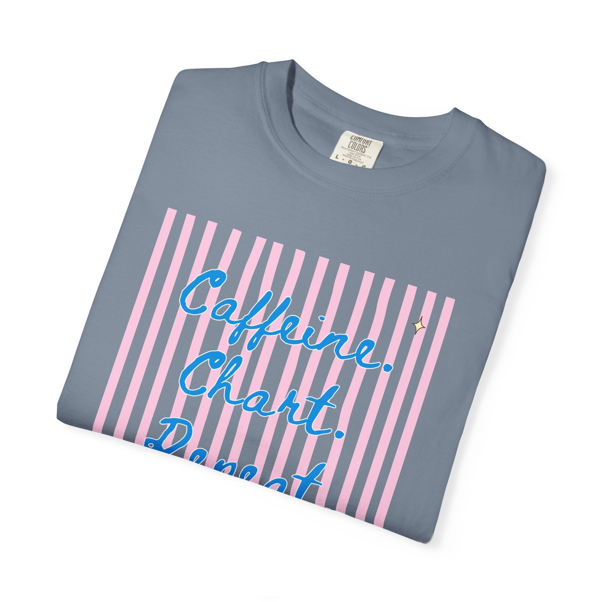 Caffeine. Chart. Repeat. T-Shirt