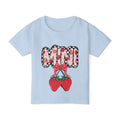 Toddler T-Shirt — "MINI" Strawberry Graphic Tee | Cute Fruit Bow Kids Shirt