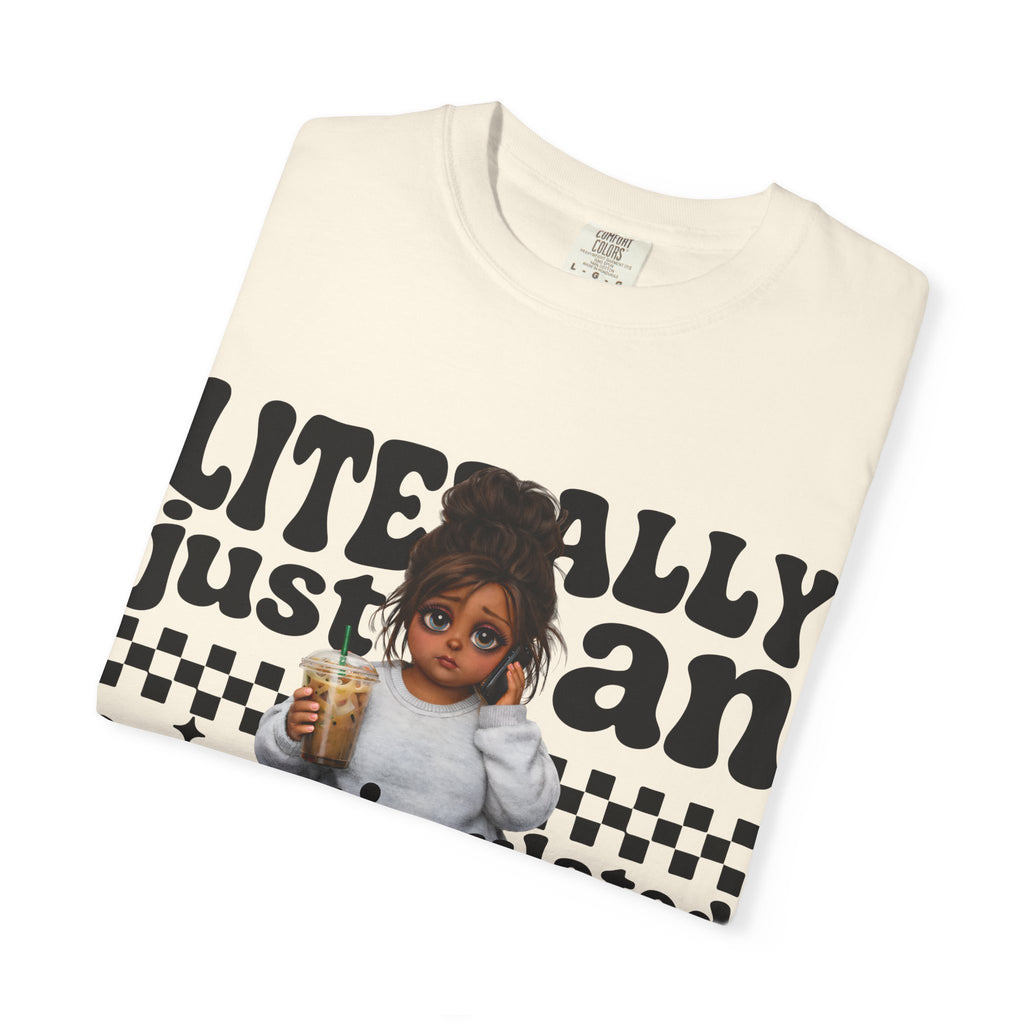"Literally Justan Overstimulated Mama" Cute Baby Graphic Tee