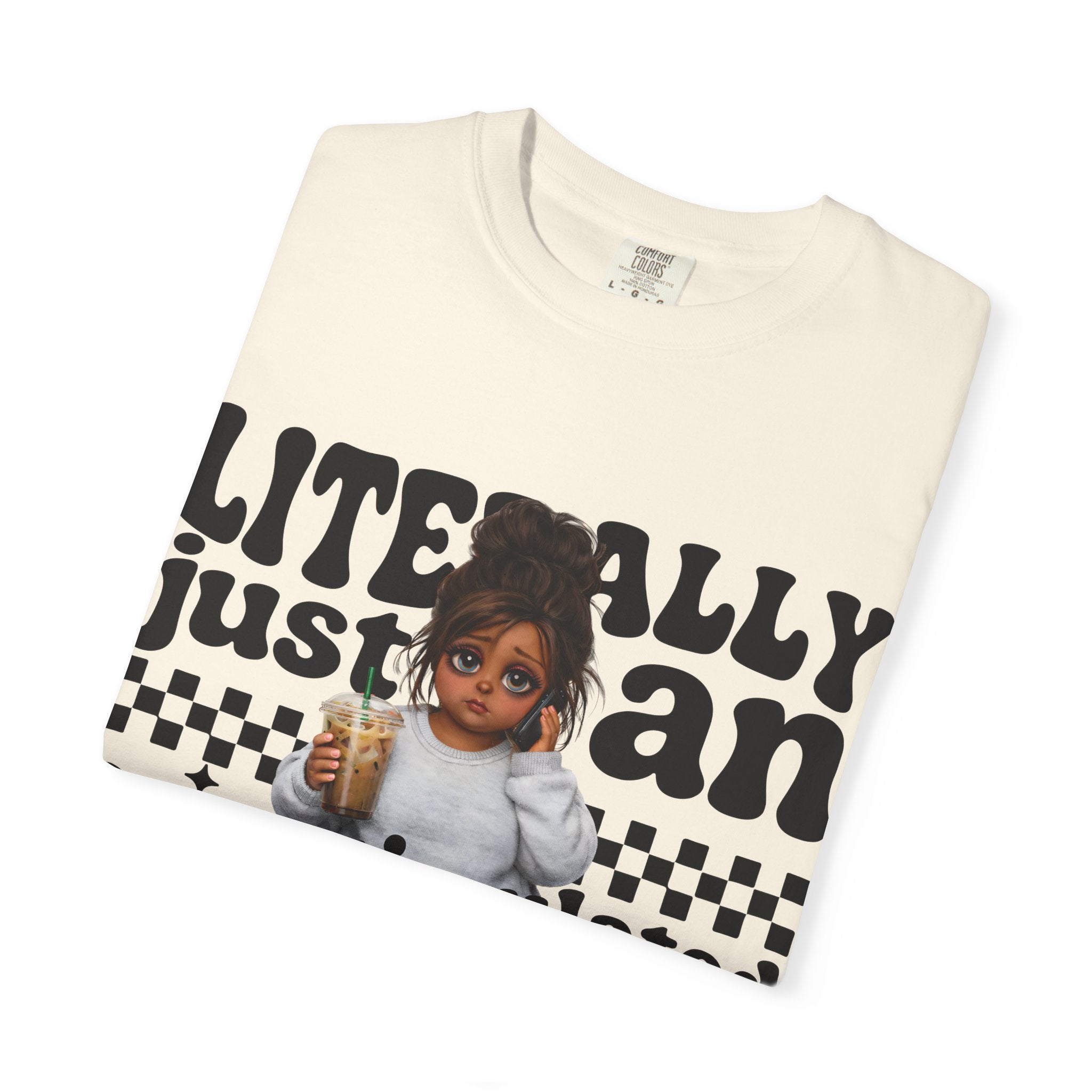 "Literally Justan Overstimulated Mama" Cute Baby Graphic Tee