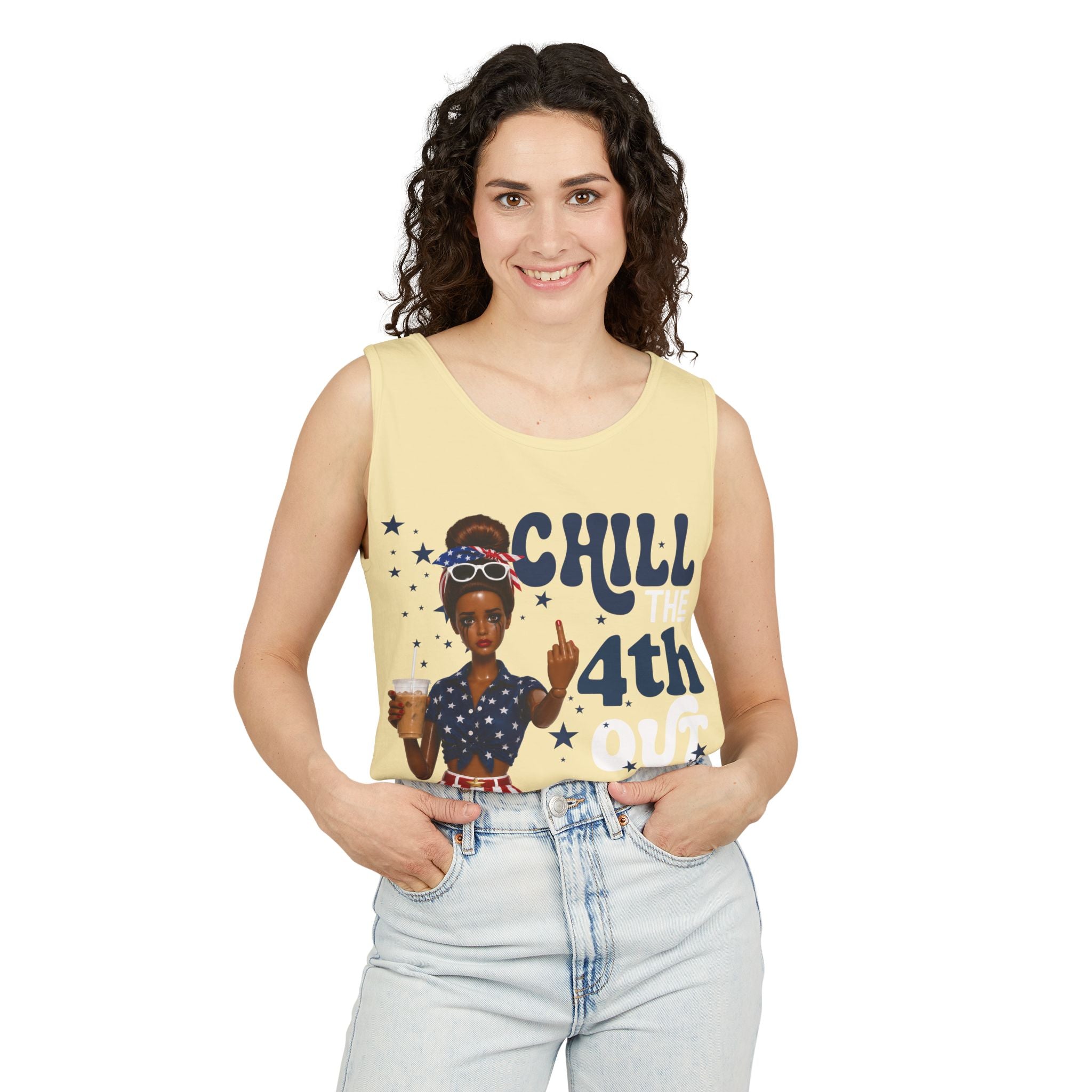 Chill 4th Tank Top — Patriotic Fourth of July Graphic Tank