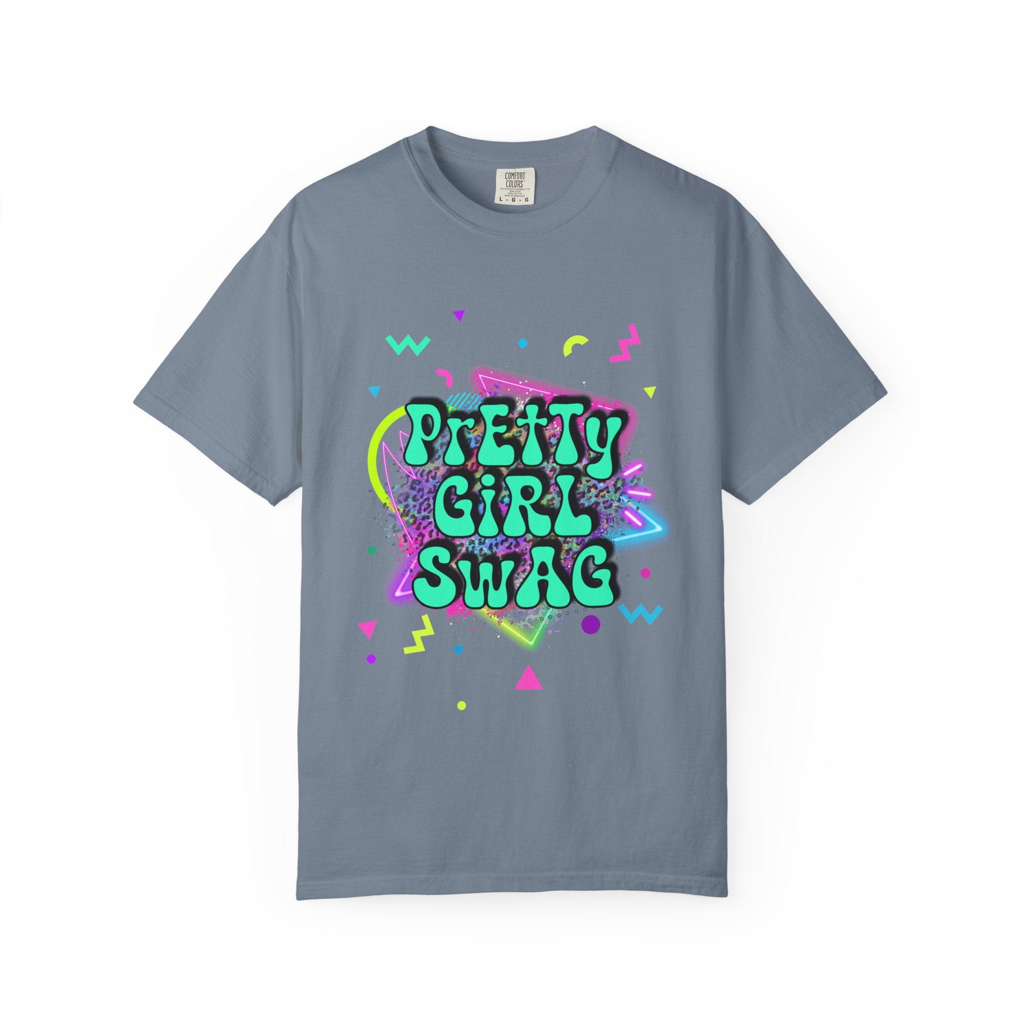 Pretty Girl Swag T-Shirt — Retro Neon Graphic Tee for Teens & Young Women