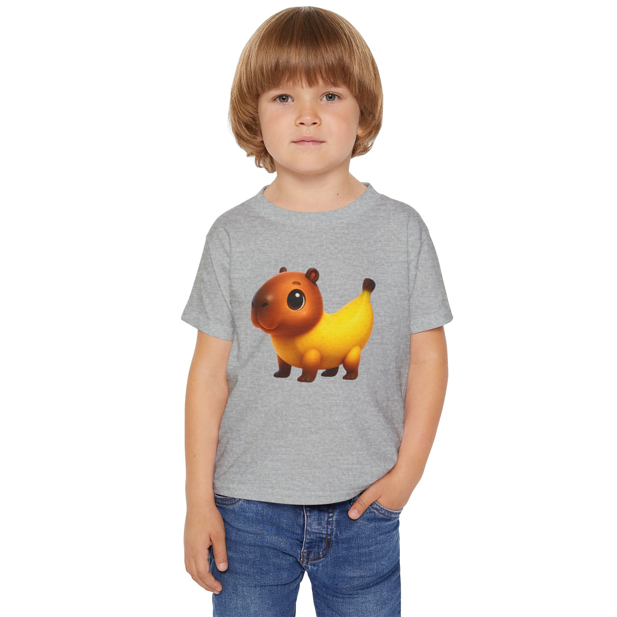 Cute Banana-Capypet Toddler T-Shirt – Funny Fruit Animal Tee for Kids