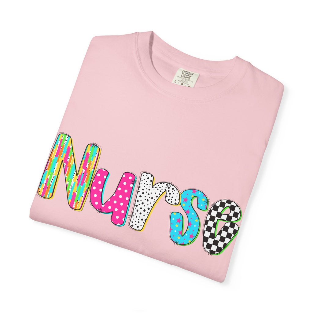 Nurse Colorful Pattern Graphic T-Shirt