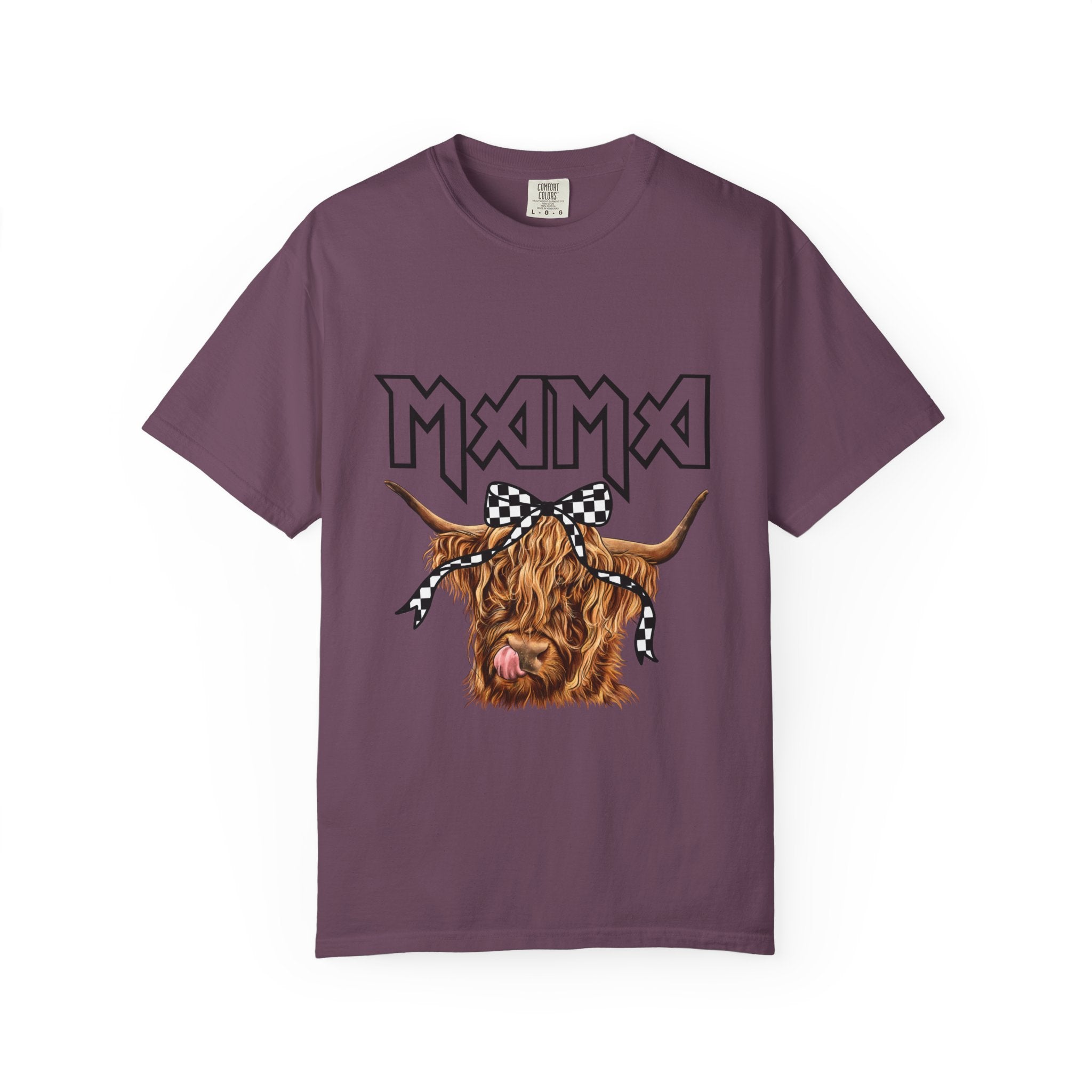Mama Highland Cow T-Shirt — Cute Cow Mom Graphic Tee
