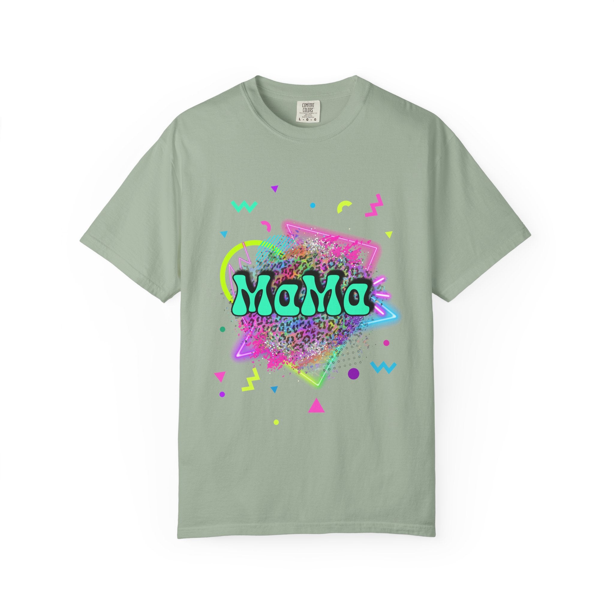 Mama Retro Neon Tee — 90s Vintage Graphic T-Shirt for Moms