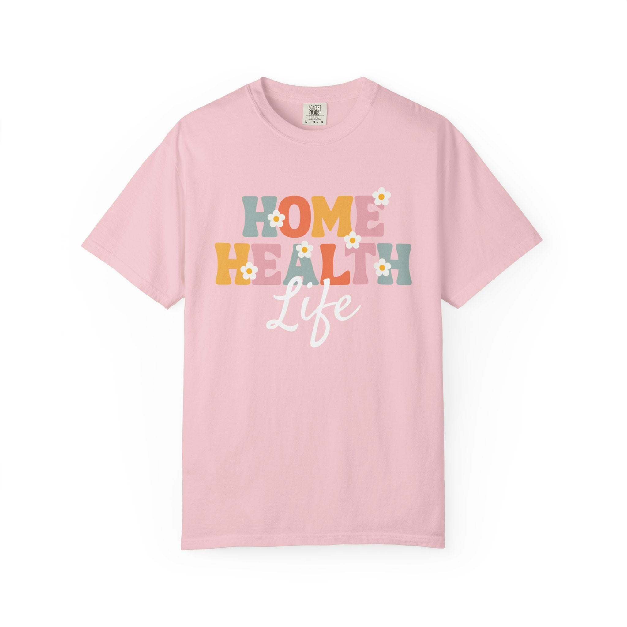 Home Health Retro Graphic T-Shirt — Colorful Caregiver Tee