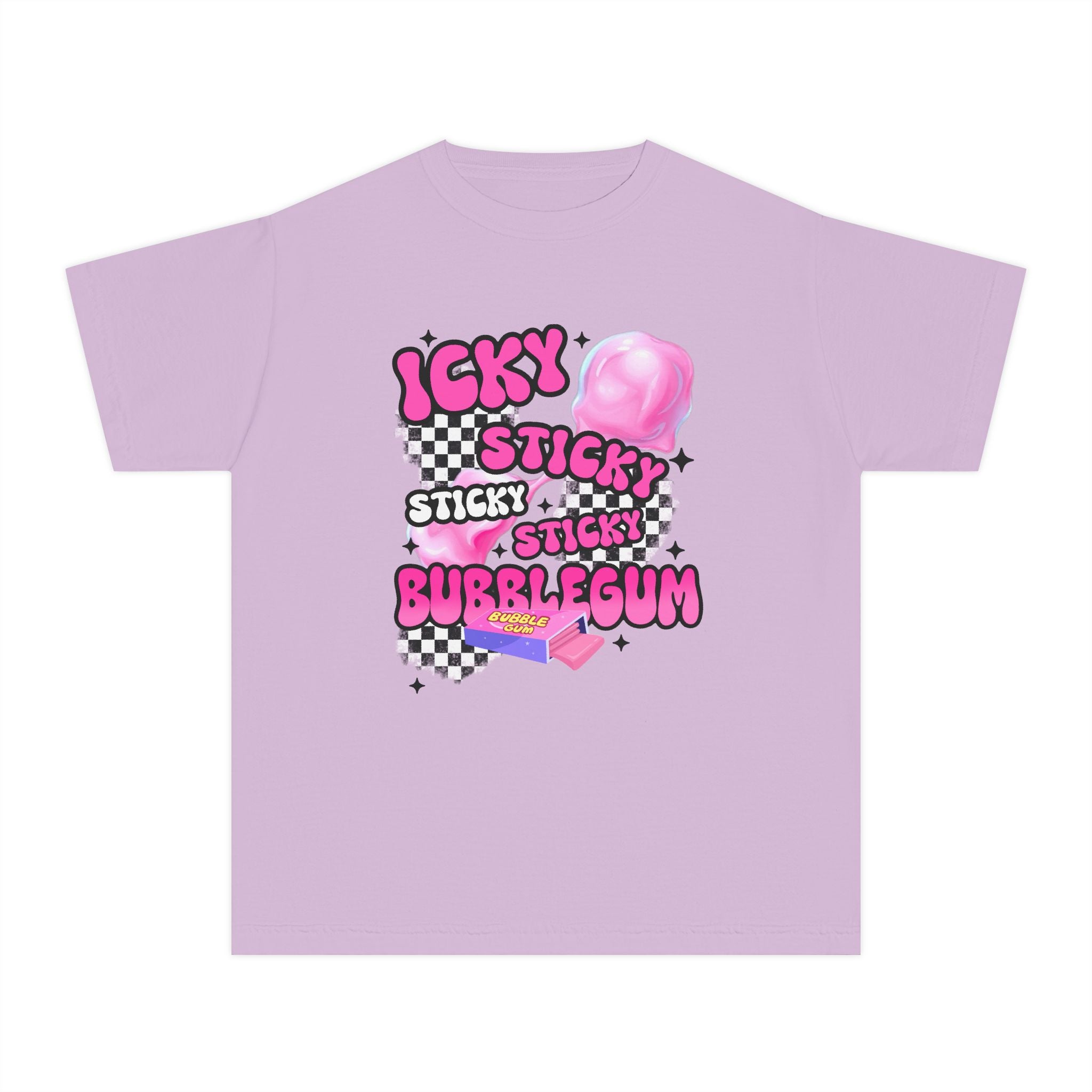 Youth Bubblegum Tee — "Icky Sticky Bubblegum" Graphic Shirt