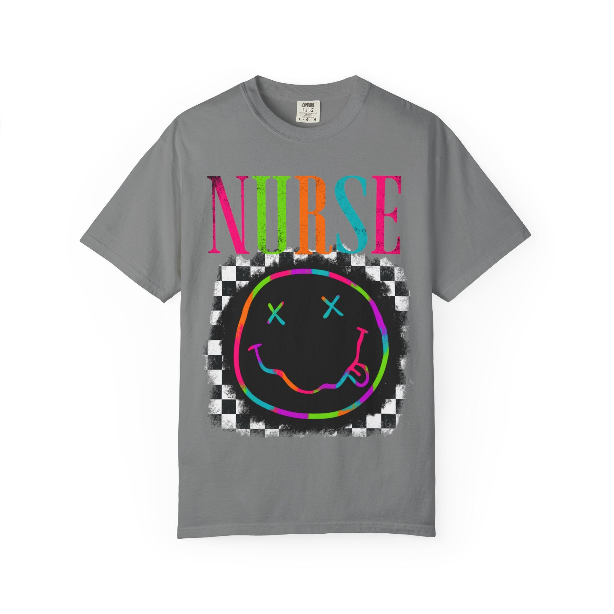 Nurse Neon Smiley T-Shirt