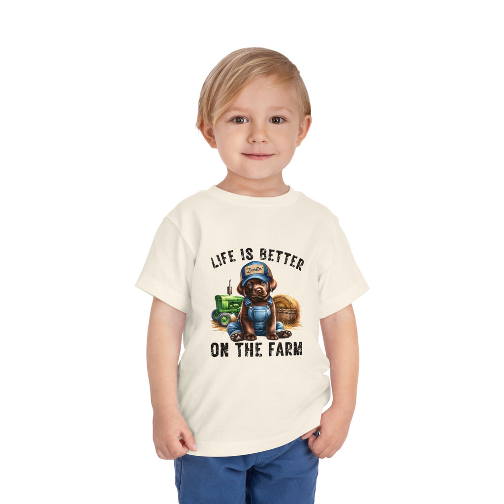 Life Is Better On The Farm Toddler Tee