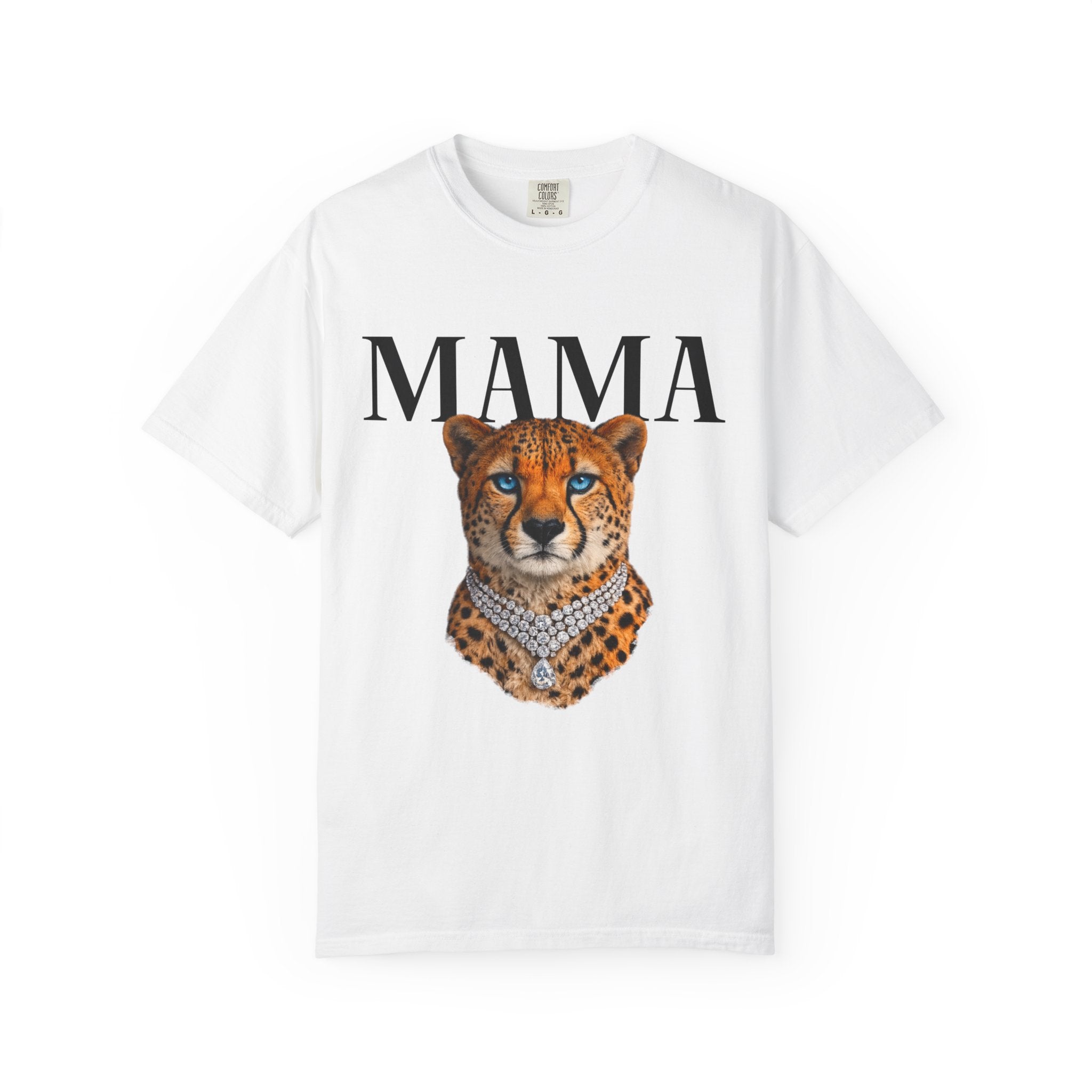 Mama Cheetah Graphic Tee — Wild Mom Statement T-Shirt