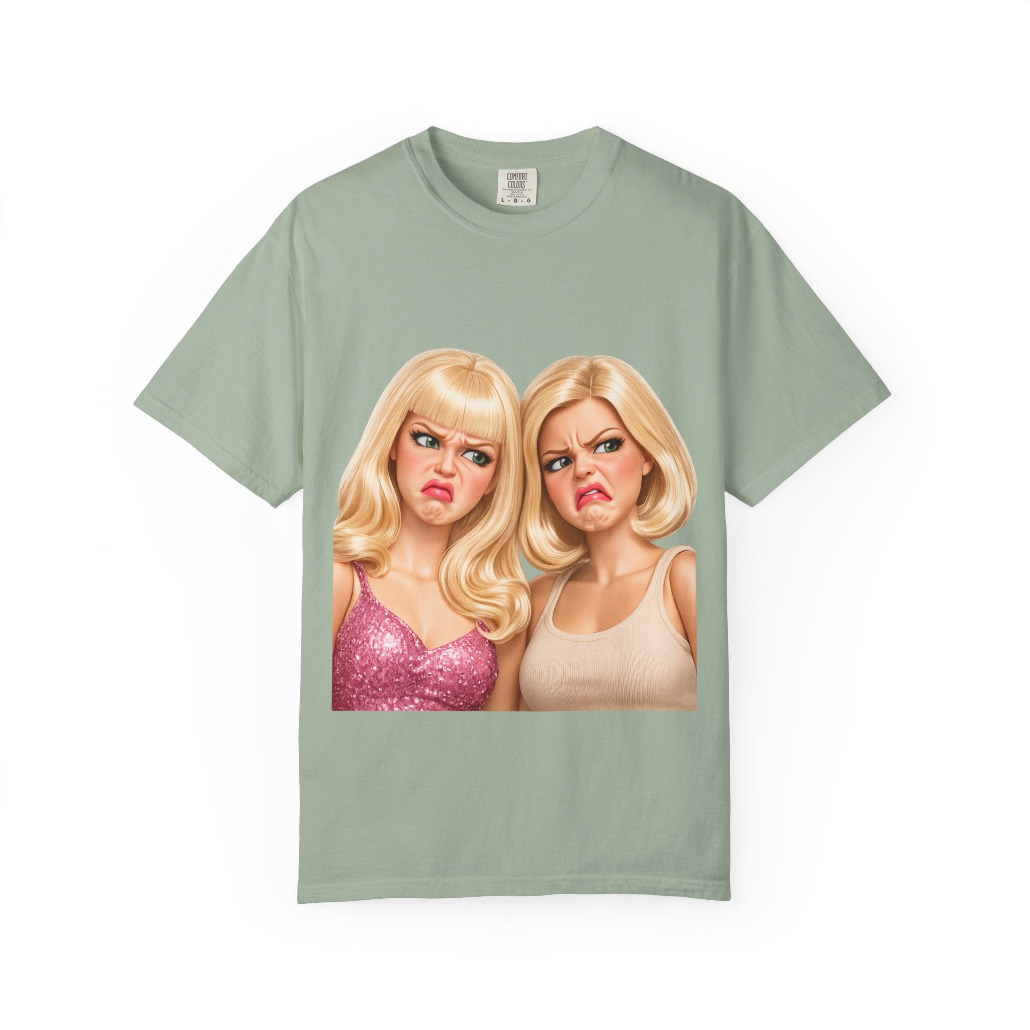 T-Shirt — Sassy Blonde Duo Illustration Tee
