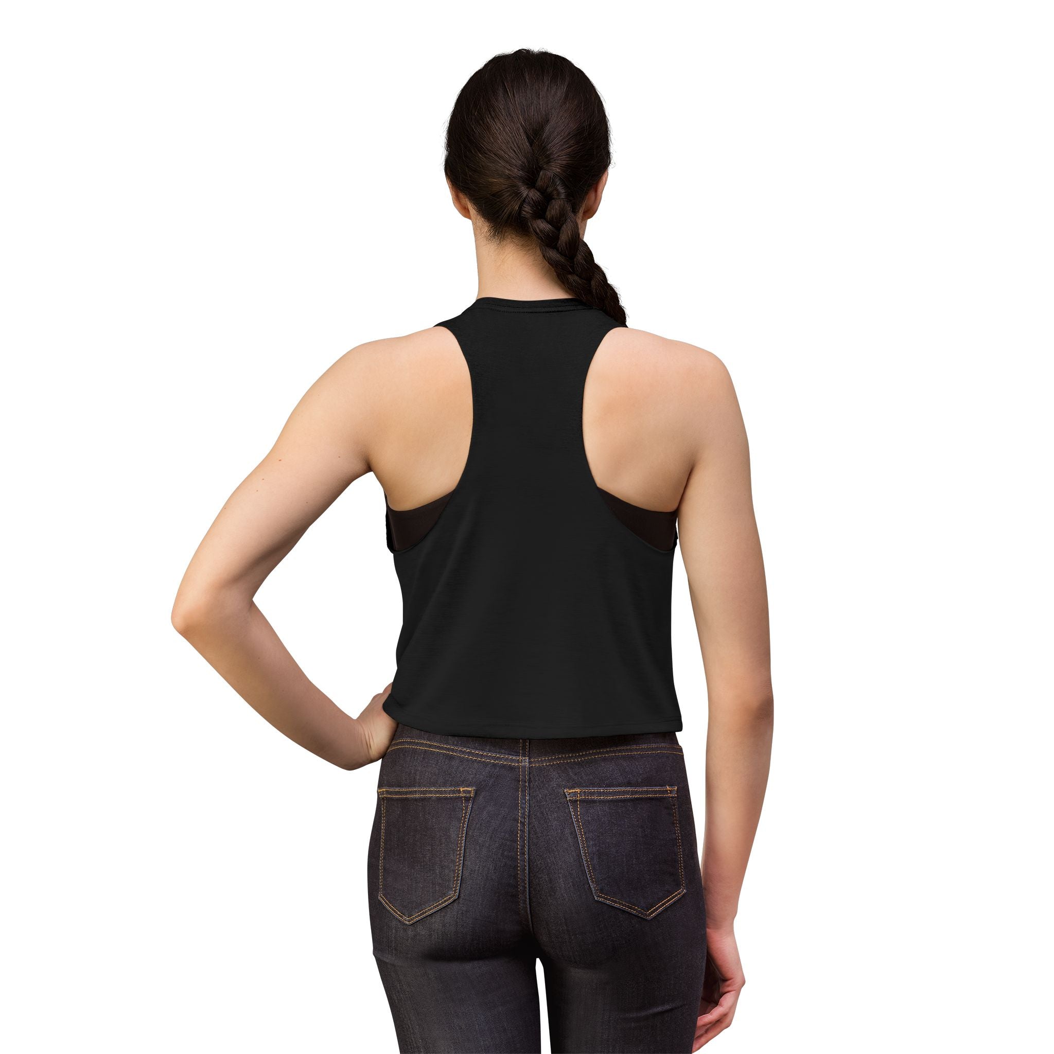 Crop Top — 'Drip or Rip' Pink Kettlebell Fitness Graphic