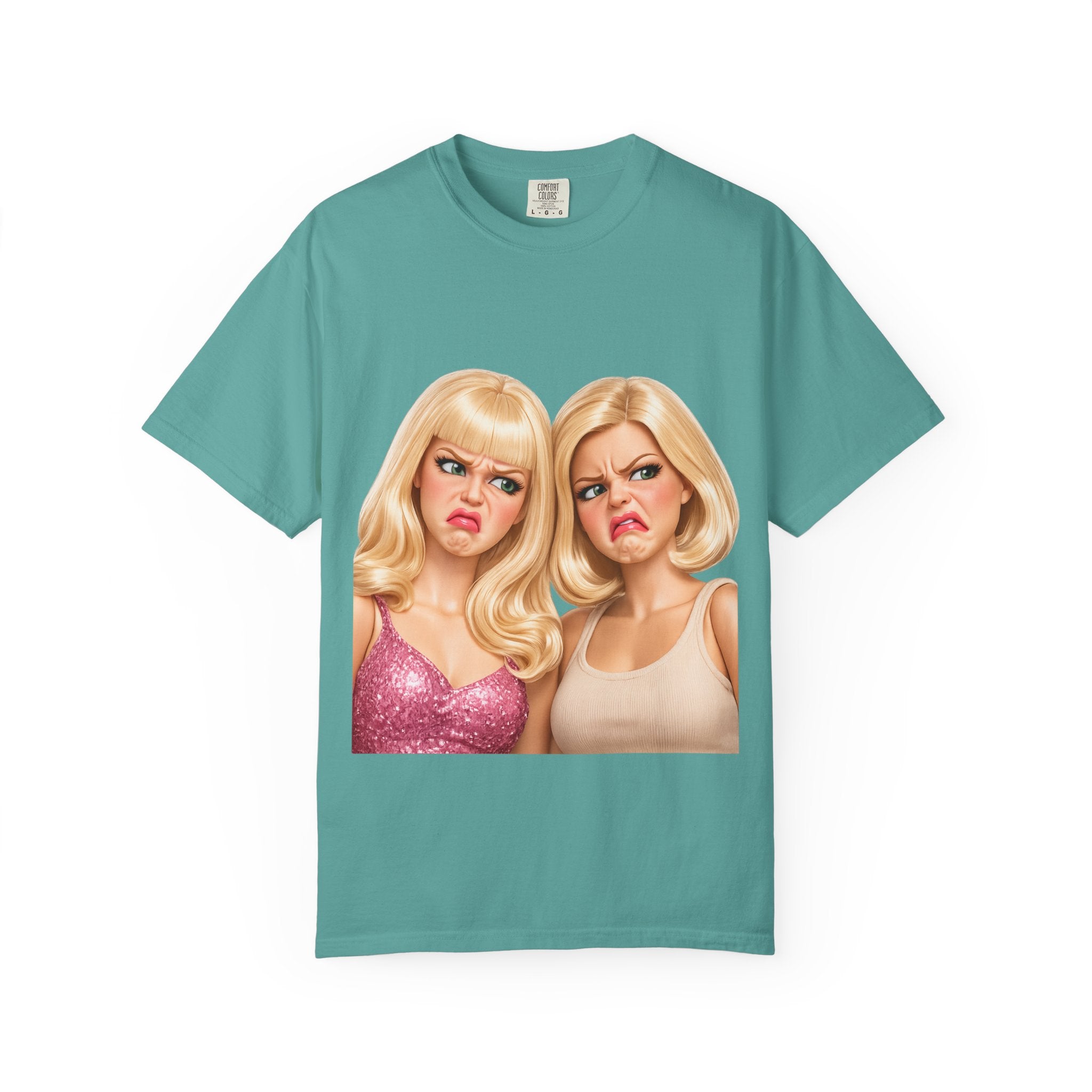 T-Shirt — Sassy Blonde Duo Illustration Tee
